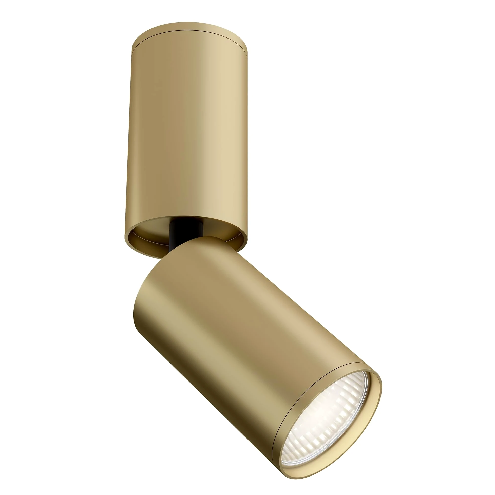 MAYTONI Moderna Lampada da soffitto Spot, Faretto Orientabile a 360 gradi, Dorato, Design basic, Alluminio, per 1 lampadina GU10, 10W non incl.