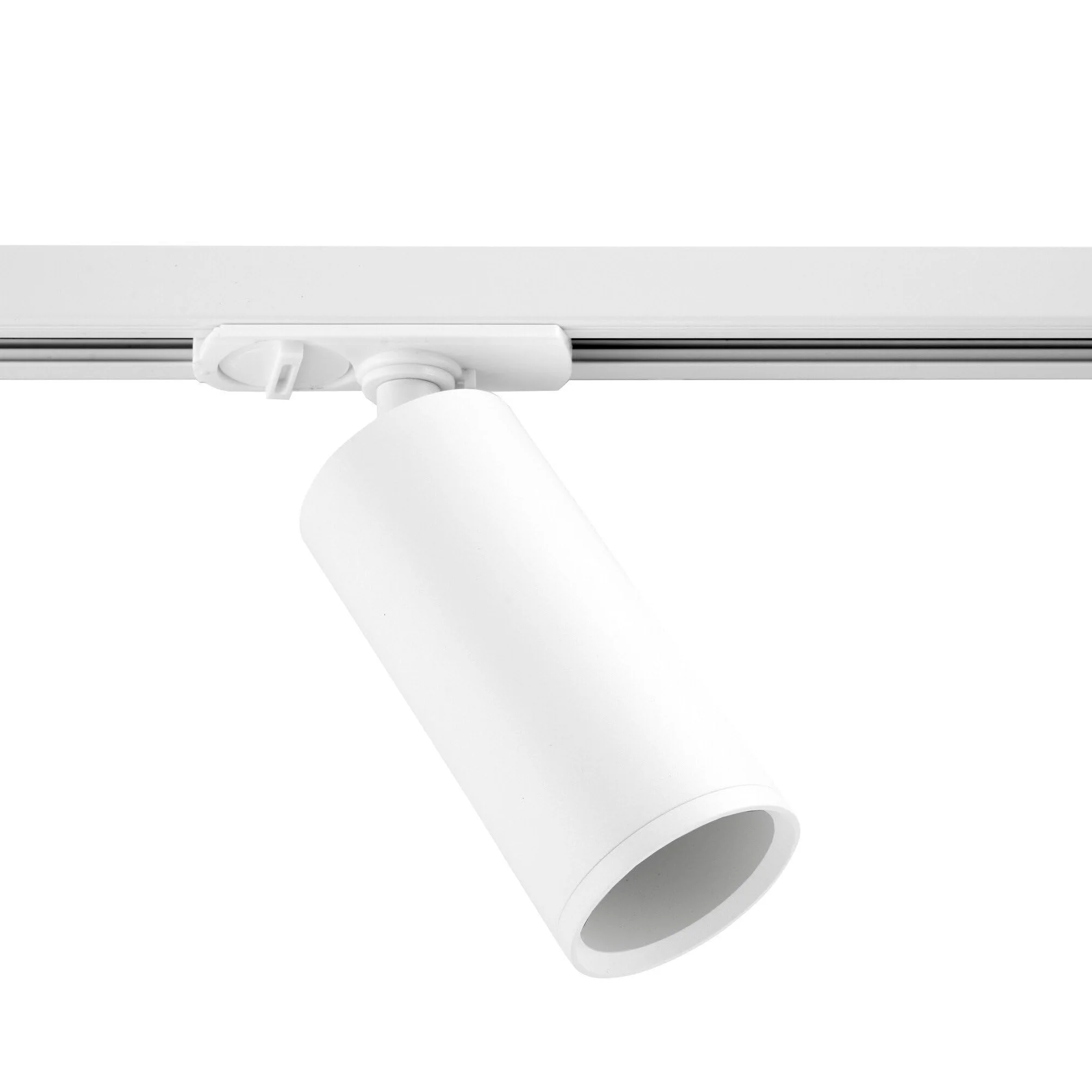 Ledvion - Faretto a Binario, Binario Monofase, Solo illuminazione del binario, Bianco, 1x spot GU10 orientabili, Plafoniera led soffitto, lampadario cucina, faretti led, plafoniera moderna