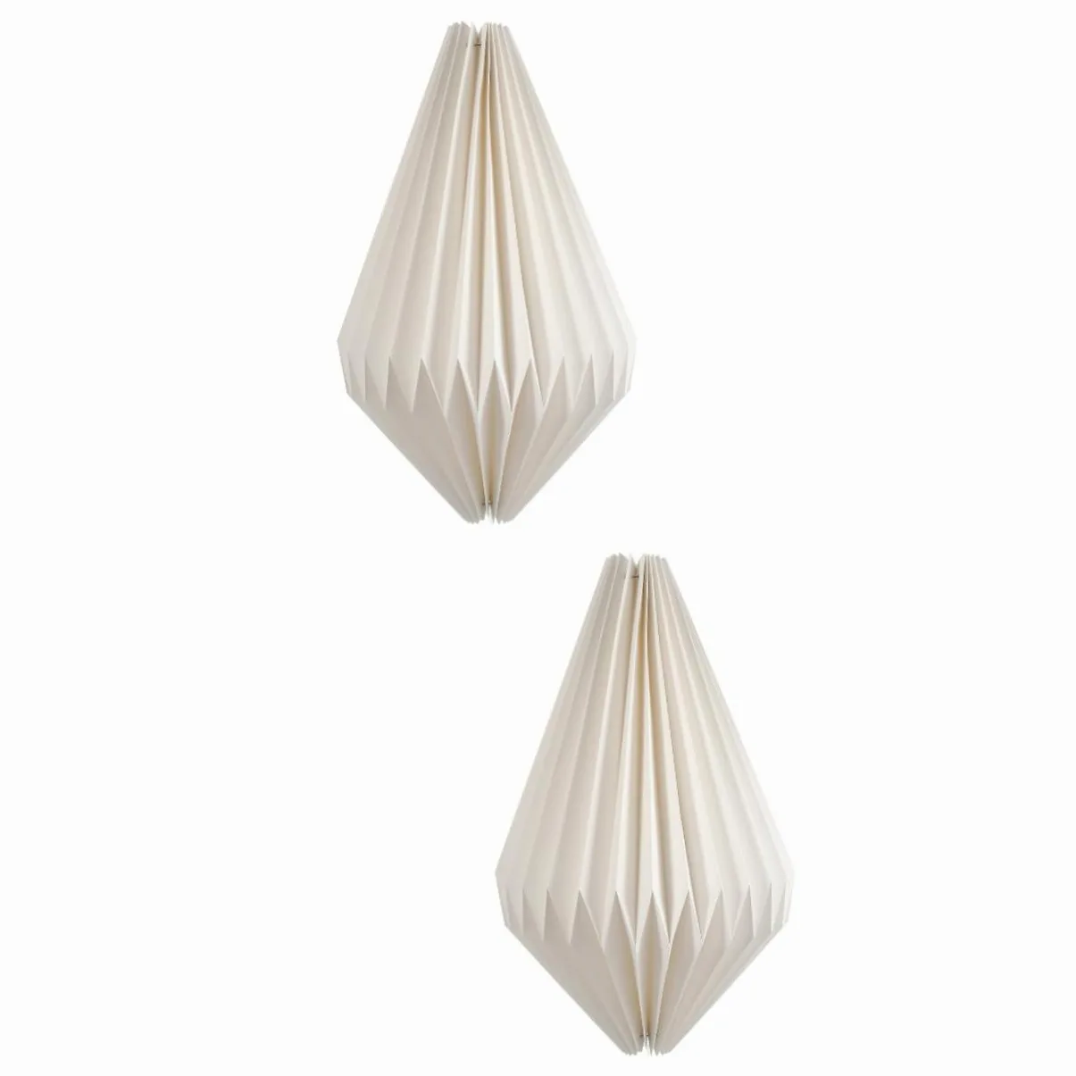 HOMSFOU 2pezzi Lampada Sospensione Origami Paralume Decorativo Per Chandelier e Illuminazione Domestica Materiale Sicuro e Inodore Stile Creativo Per Soggiorno e Ristoranti