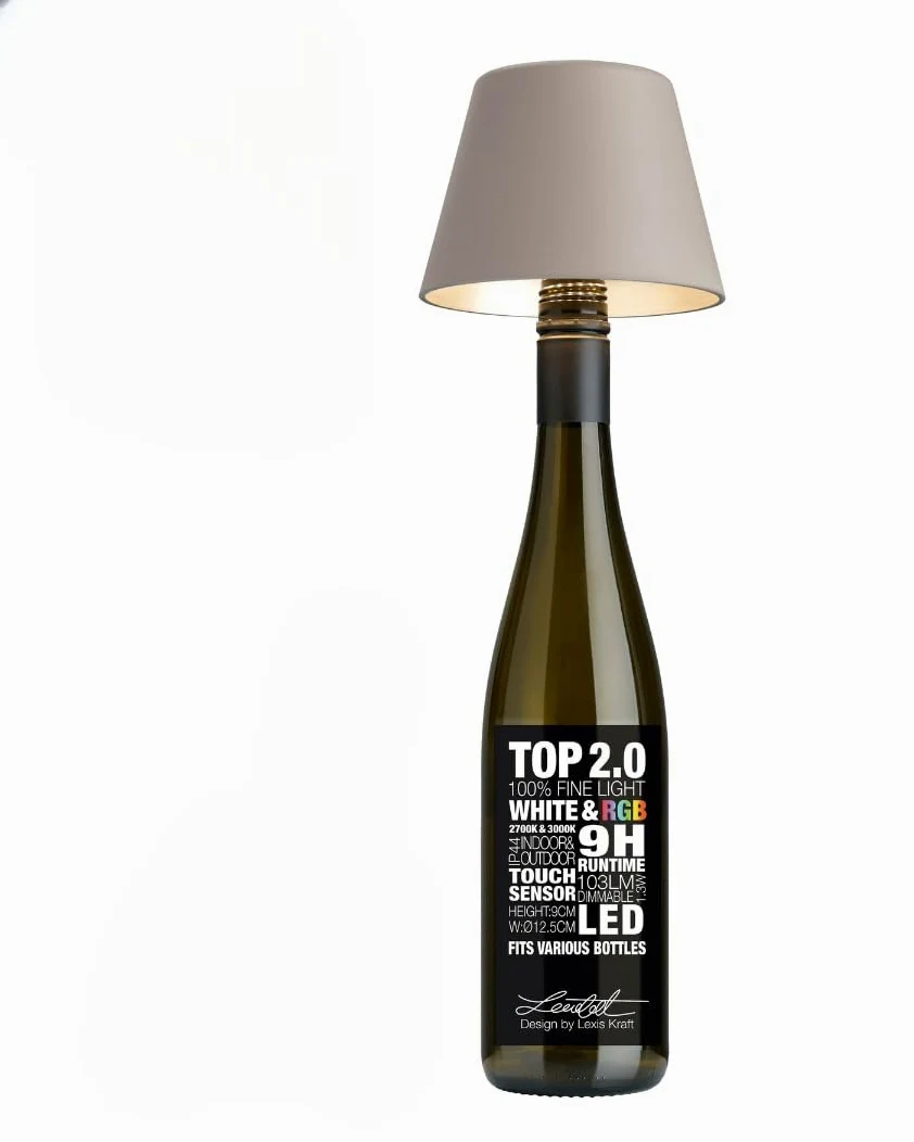 sompex Lampada decorativa per interni ed esterni, alimentata a batteria, TOP 2.0, sabbia