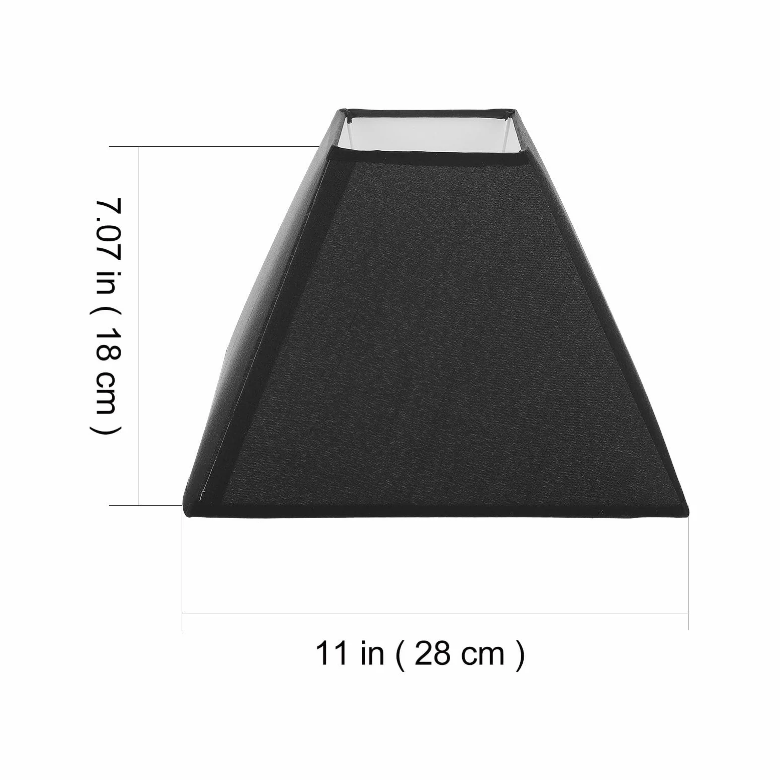 Paralume Nero per Lampada E27/e14, Diffusore di Luce Decorativo per Camera da Letto, Stile Semplice e Delicato, Atmosfera Naturale e Calda