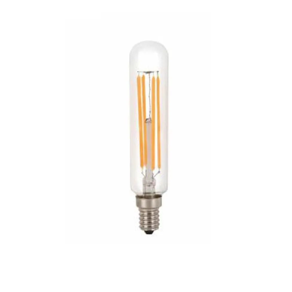 YSJX Lighting, Confezione da 100, Lampada LED a Filamento Lungo AC220V E14 T20 2W/4W/6W Edison Lampadine LED Lampada da Parete Lampadine per la casa(6000K cool white,220V 6W)