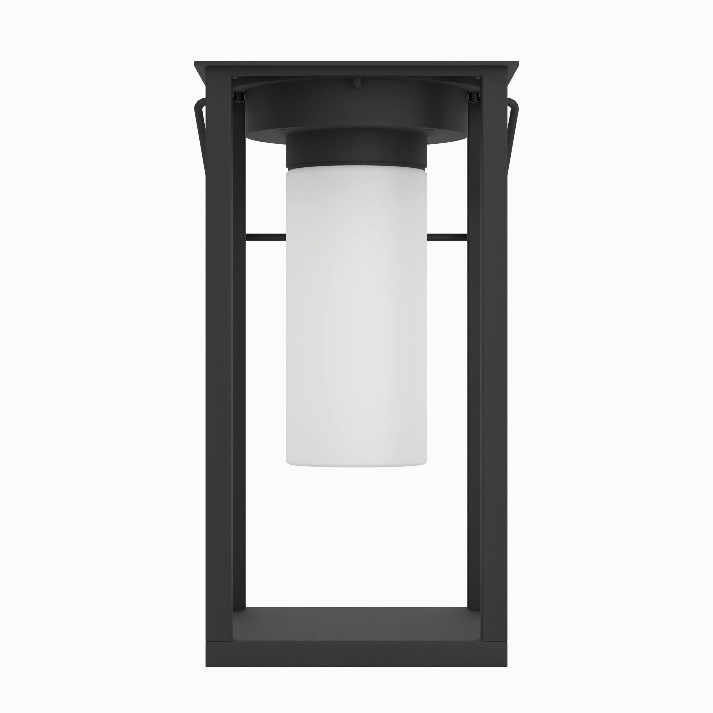 Eglo Lampada a LED da tavolo Usigni, lampada a energia solare per esterni, decorazione per balcone e patio, luce per giardino, lanterna a energia solare in plastica nera, IP44