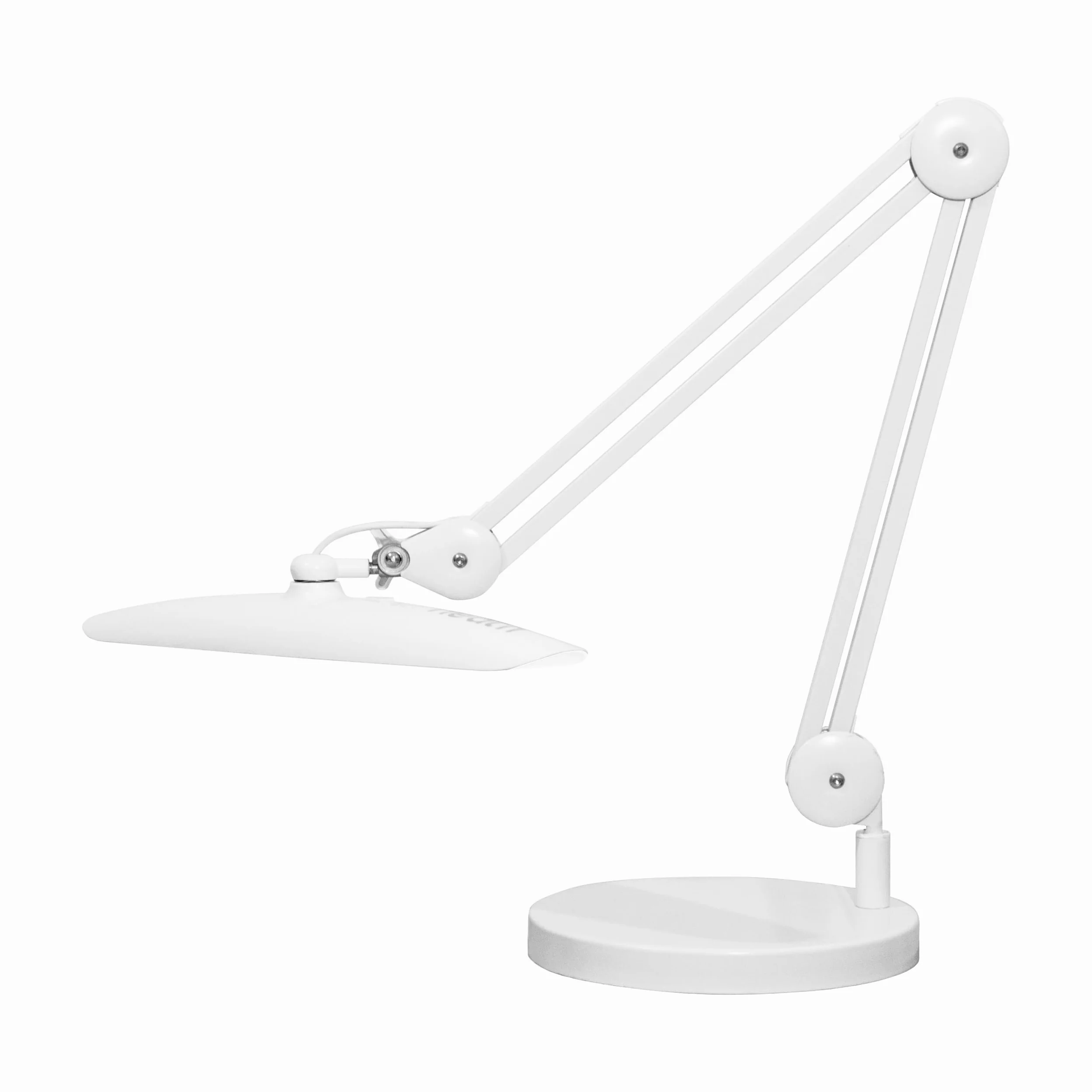 Neatfi Lampada da lavoro a LED XL da 2.200 lumen, lampada da scrivania super luminosa da 24 W, 117 LED SMD, larghezza 51 cm, luminosità a 4 livelli, dimmerabile, lampada a LED per la cura degli occhi