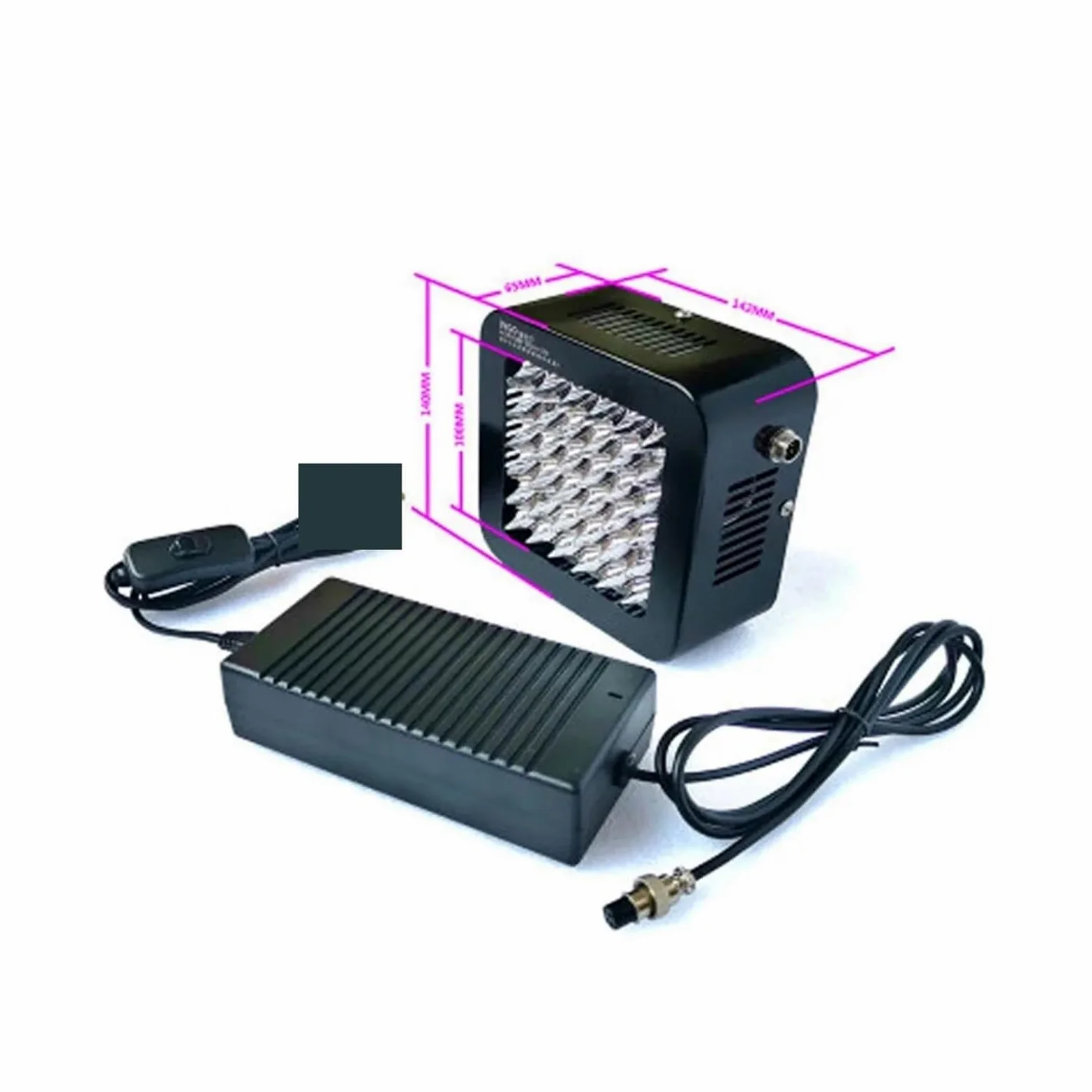 Lampada per polimerizzazione UV Lampada for polimerizzazione UV ad alta intensità da 400 W Lampada for fotopolimerizzazione Colla UV Vernice for colla senza ombre Inchiostro verde(405nm)