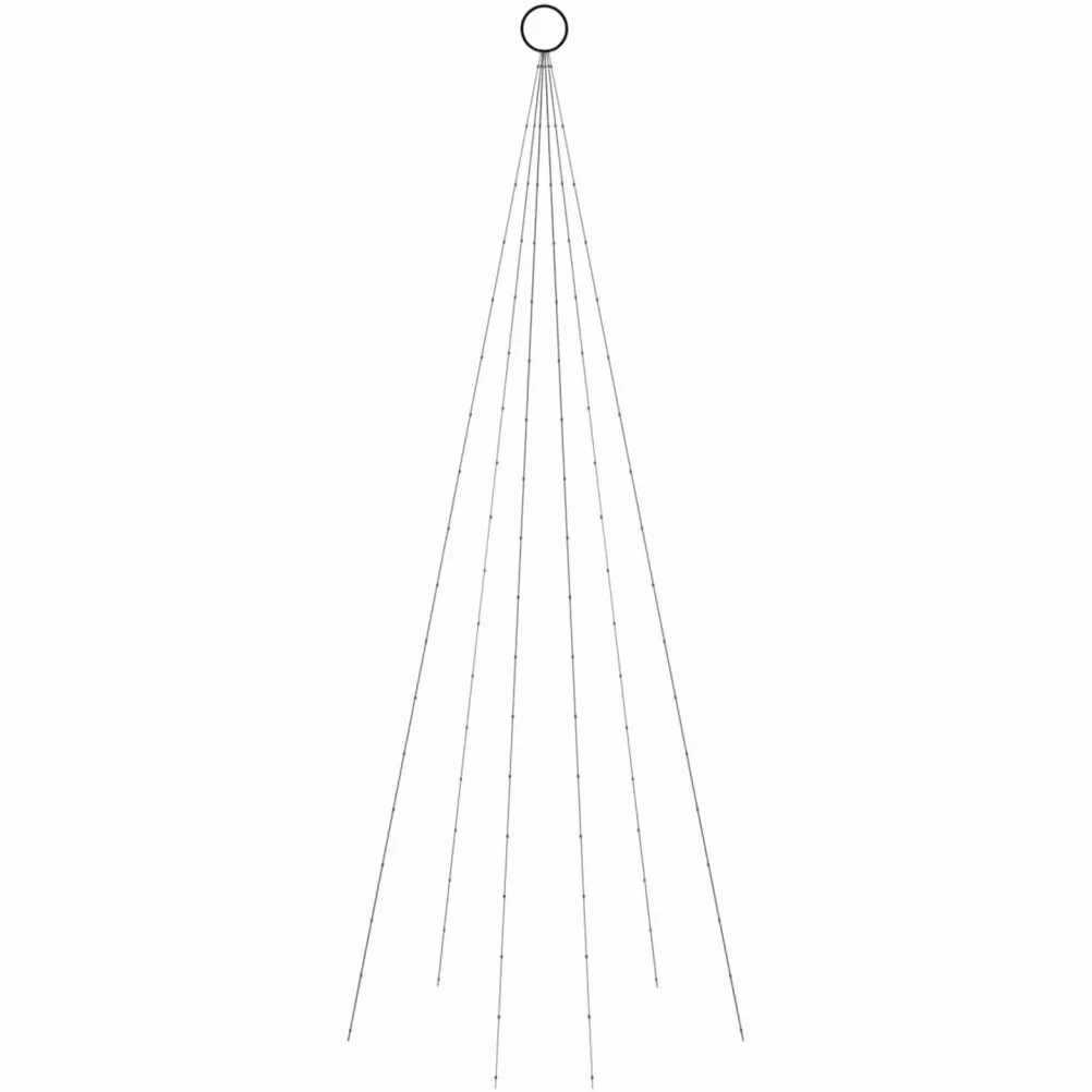 lucine a batteria,luci led usb,luci a led a batteria,Albero di Natale Pennone Bianco Freddo 108 LED 180 cmIdeal für Weihnachtsfeiern, Wandambiente