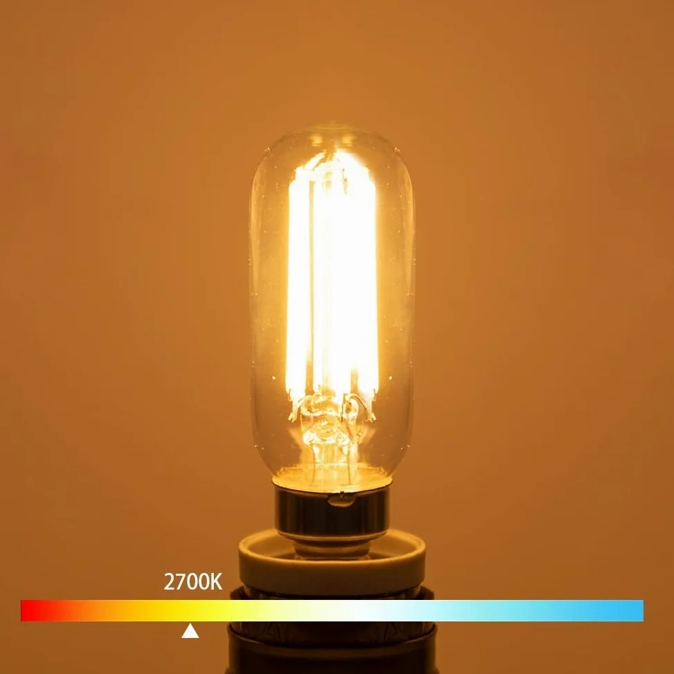 XYAL Lampadine, Confezione da 50 Lampadine a Filamento LED AC220V T25 E14 6,5W Edison Illuminazione Notturna Dimmerabile Senza Strobo