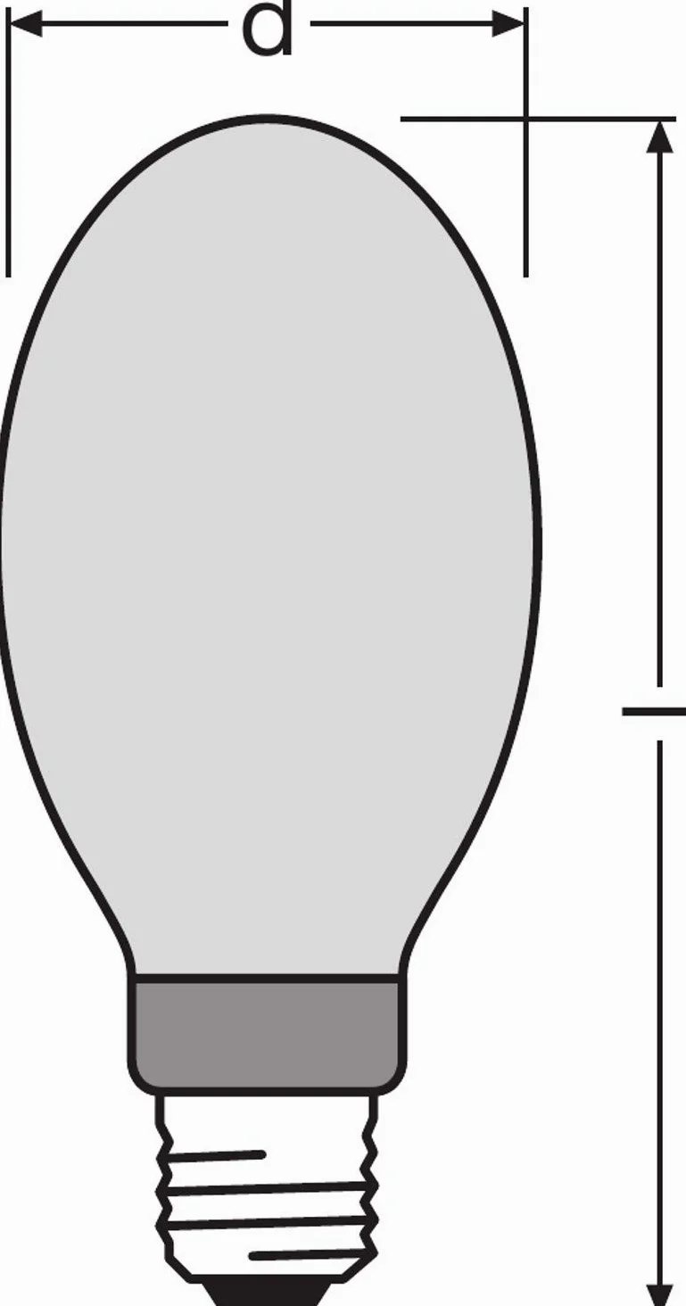 OSRAM lampada a scarica ad alta pressione POWERSTAR HQI-T, MH tecnologia quarzo apparecchi chiusi, HQI-T 250W/D PRO E40, 1 pezzo