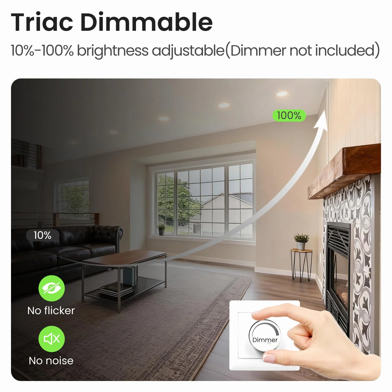 ALUSSO LIGHTING Faretto LED da Incasso, 7W Dimmerabile, Bianco Caldo 3000K/Bianco Neutro 4000K/Bianco Freddo 6500K Regolabile, Faretto LED Extra Piatto 29mm, Faretto da Bagno IP65, Bianco Set di 12