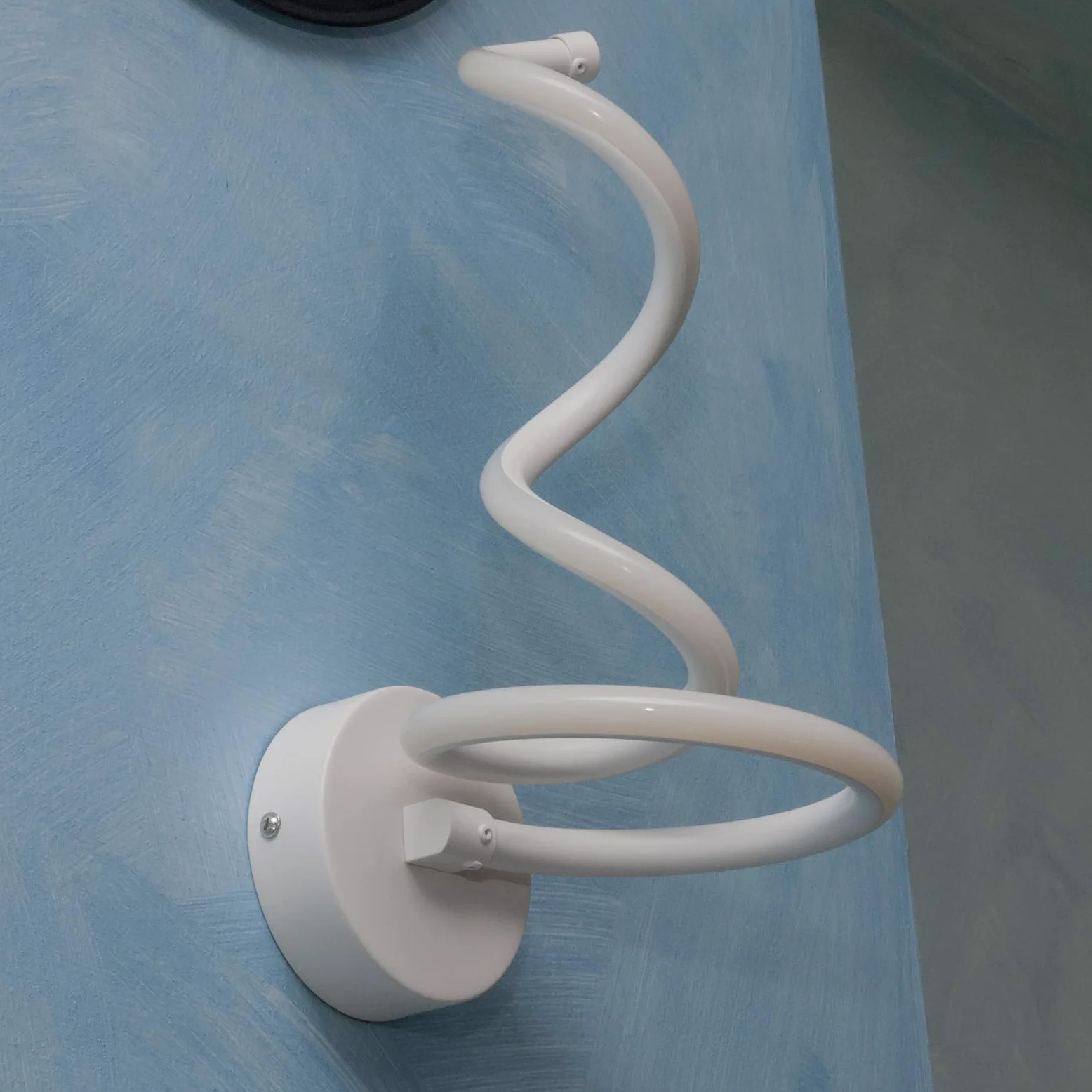 Modeen Lampada da parete a spirale a LED, Semplice e moderna, Creatività da comodino, Camera da letto, in metallo