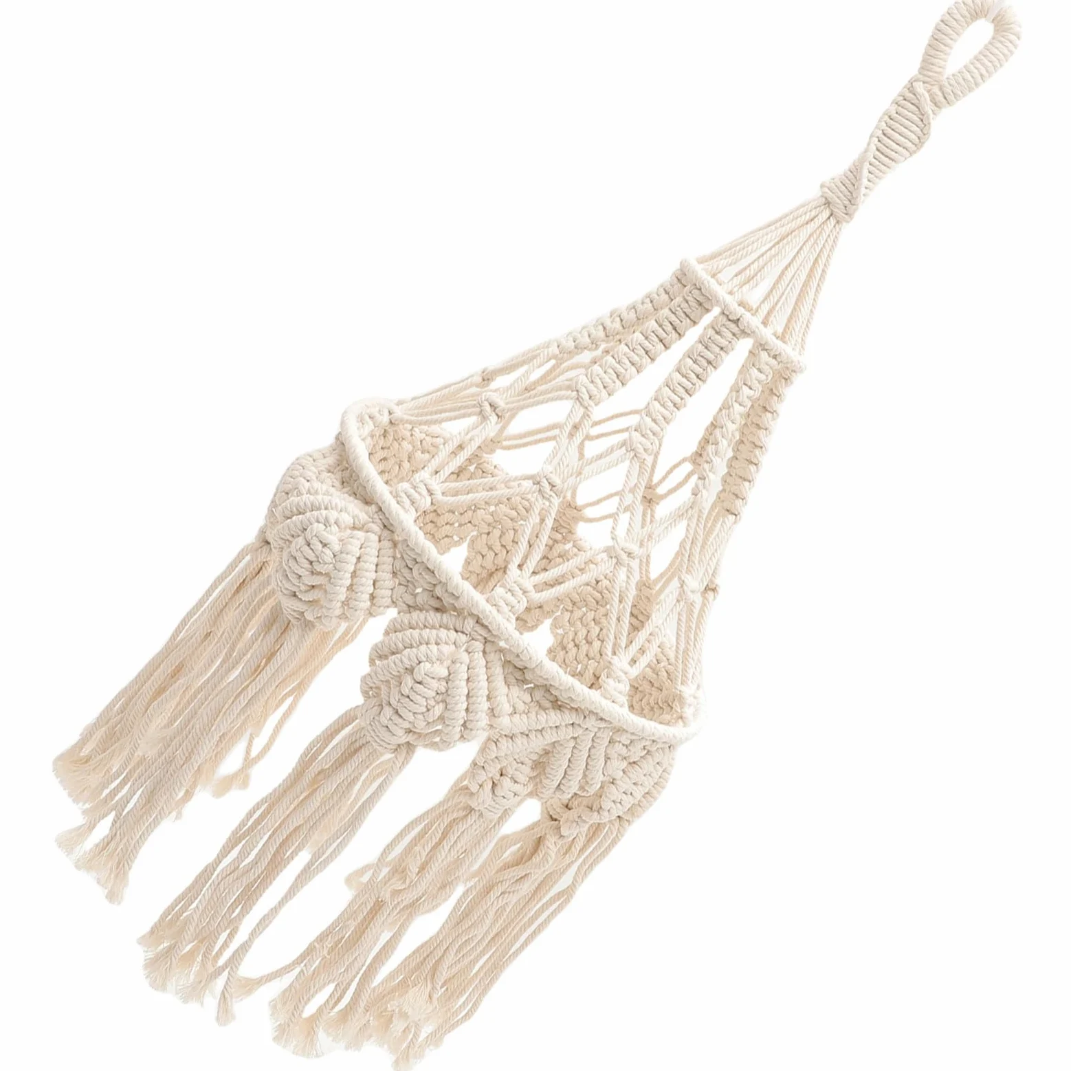 GANAZONO Coprilampada Intrecciato in Stile Boho Corda di Cotone, Paralume per Lampada a Sospensione, Adatto per Matrimoni e Decorazioni di Feste Stili multipli