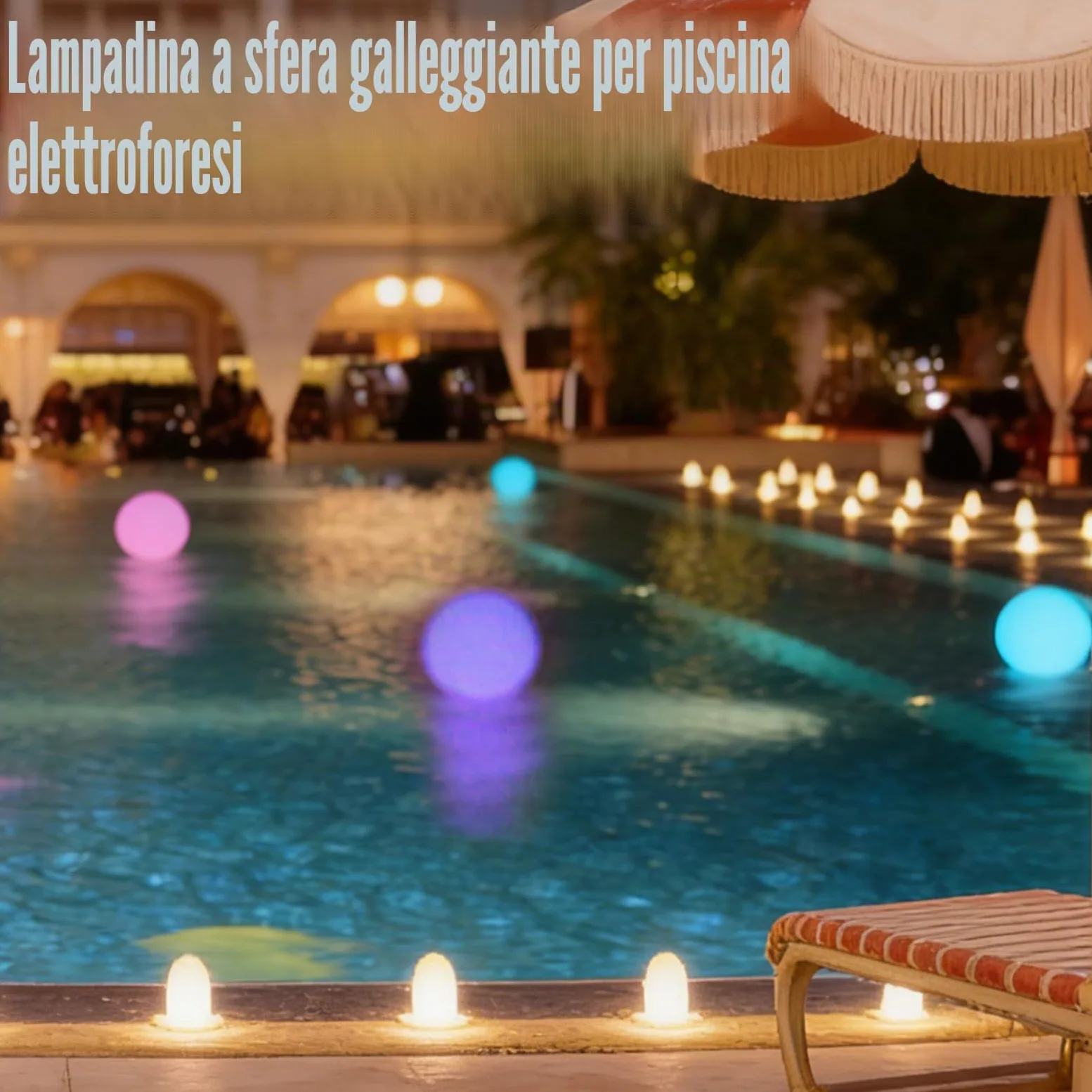 8 luci galleggianti per piscina, con telecomando, 16 colori RGB, illuminazione impermeabile IP65, luci galleggianti per piscina e feste