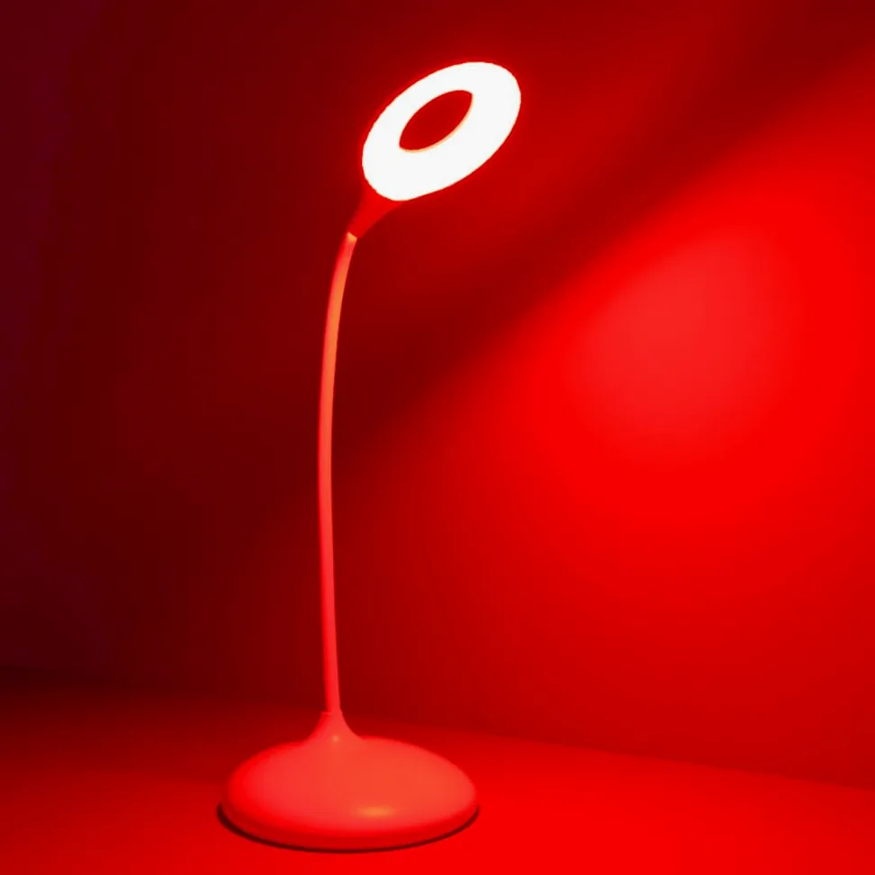 Lampada da lettura da scrivania, blocco BlueLight, 2 modalità di colore, 1600 K ambra e luce rossa, lampada da lettura dimmerabile, lampada da ufficio riduce l'affaticamento degli occhi e