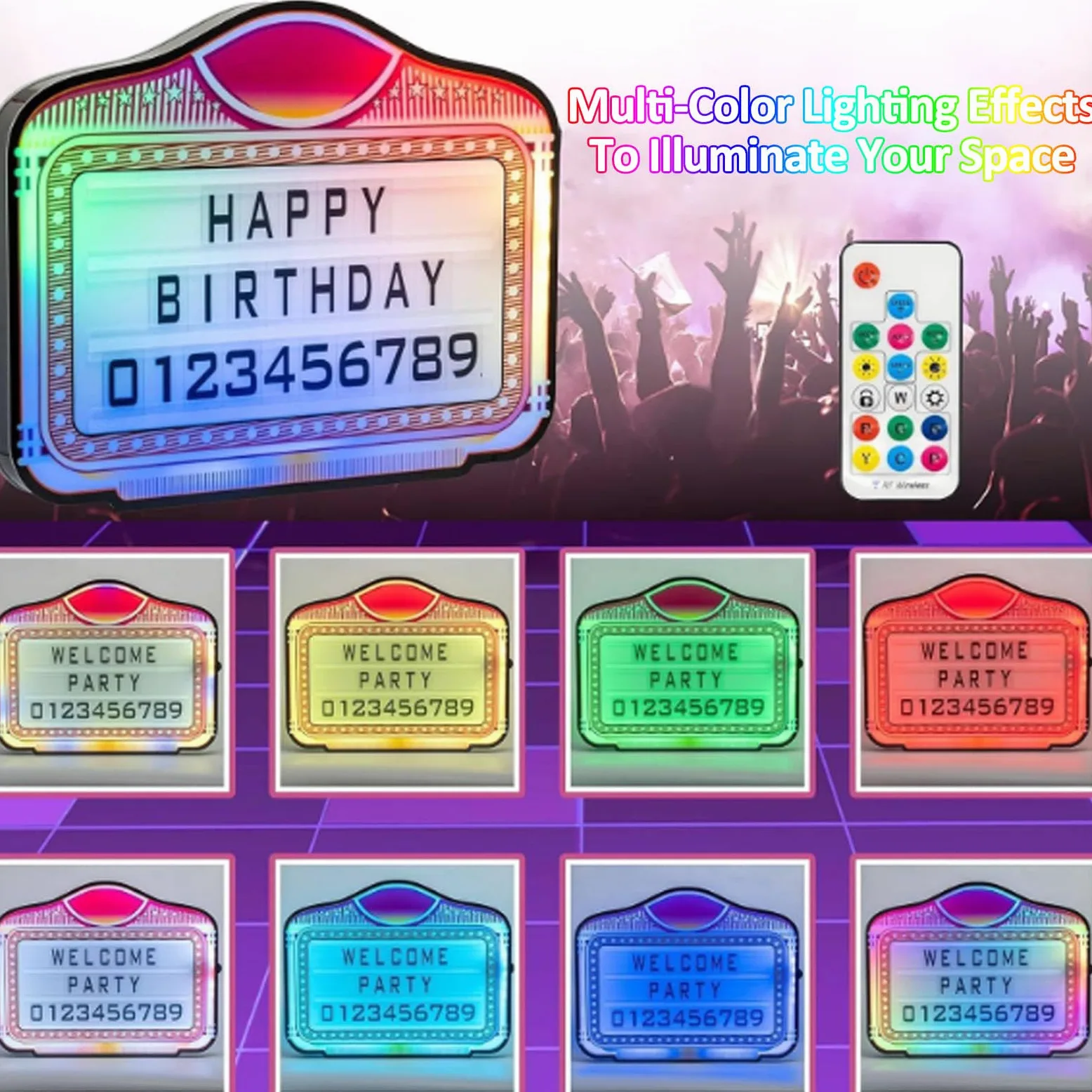 Espositore per bottiglie di vino con lettere a LED, cartellone per servizio VIP in discoteca, cartellone pubblicitario luminoso a colori, display LED luminoso portatile,Nologo