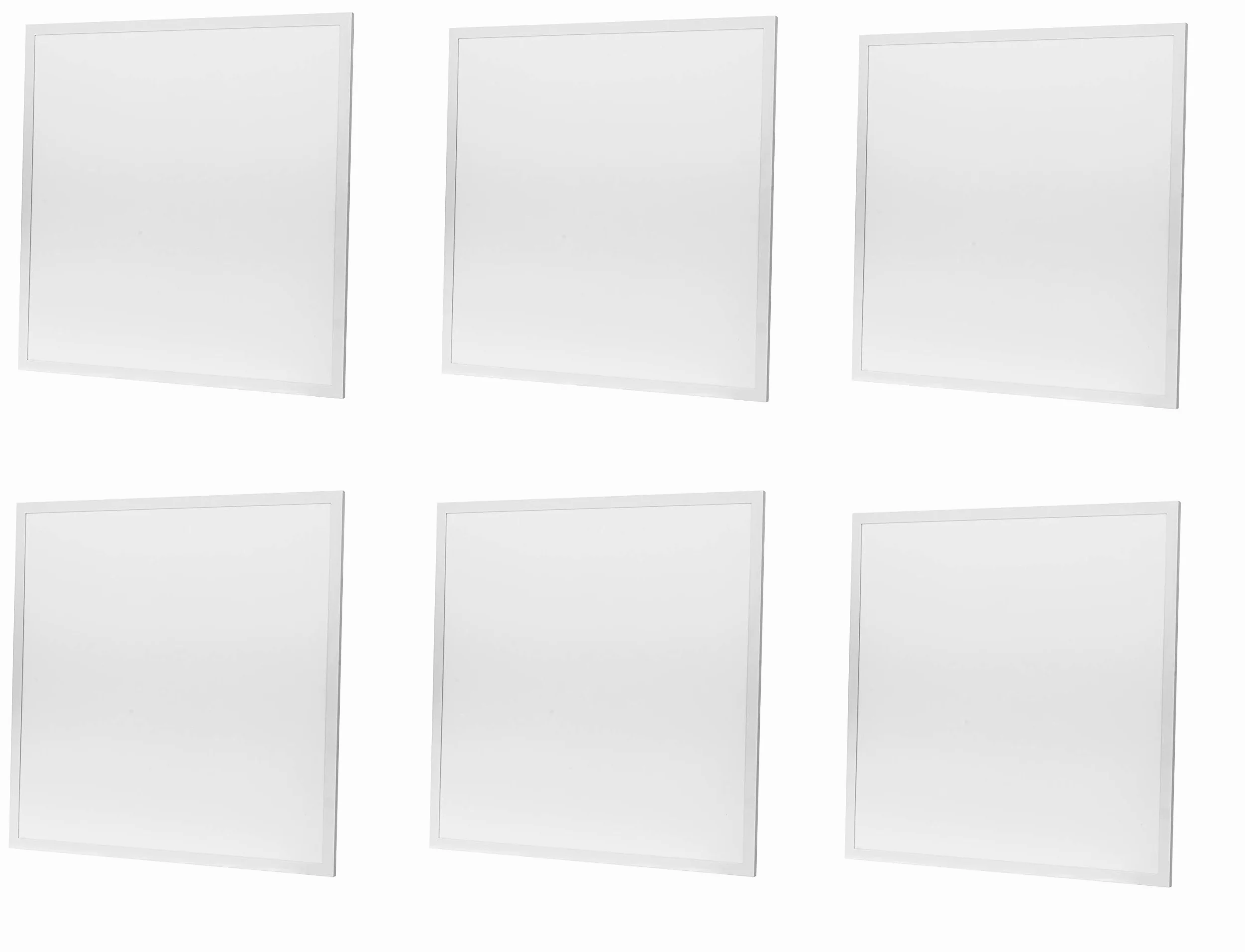 TEMPO DI SALDI 6 X Pannello A Led 48W Quadrato 60 X 60 Cm Plafoniera Ad Incasso A Luce Calda