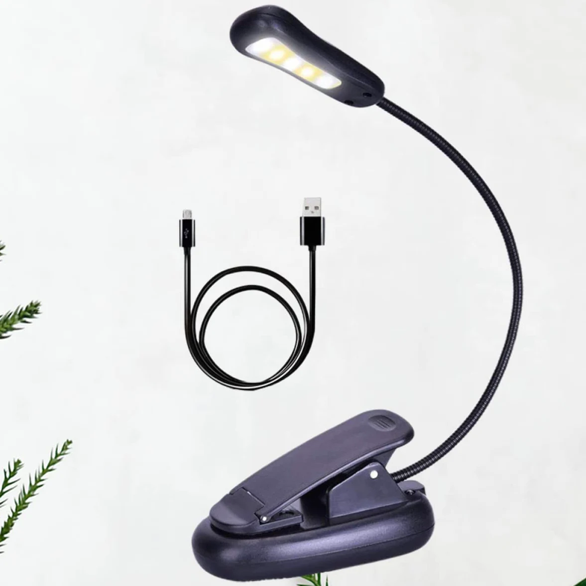 Lampada 1pc 3 9 Lampada da Tavolo da scrivania Lampada da Tavolo Ricaricabile Lampada da Tavolo Lampade da scrivania a LED Luce da Lettura con Clip Luce Notturna da Comodino Morsetto sulle luci Luce
