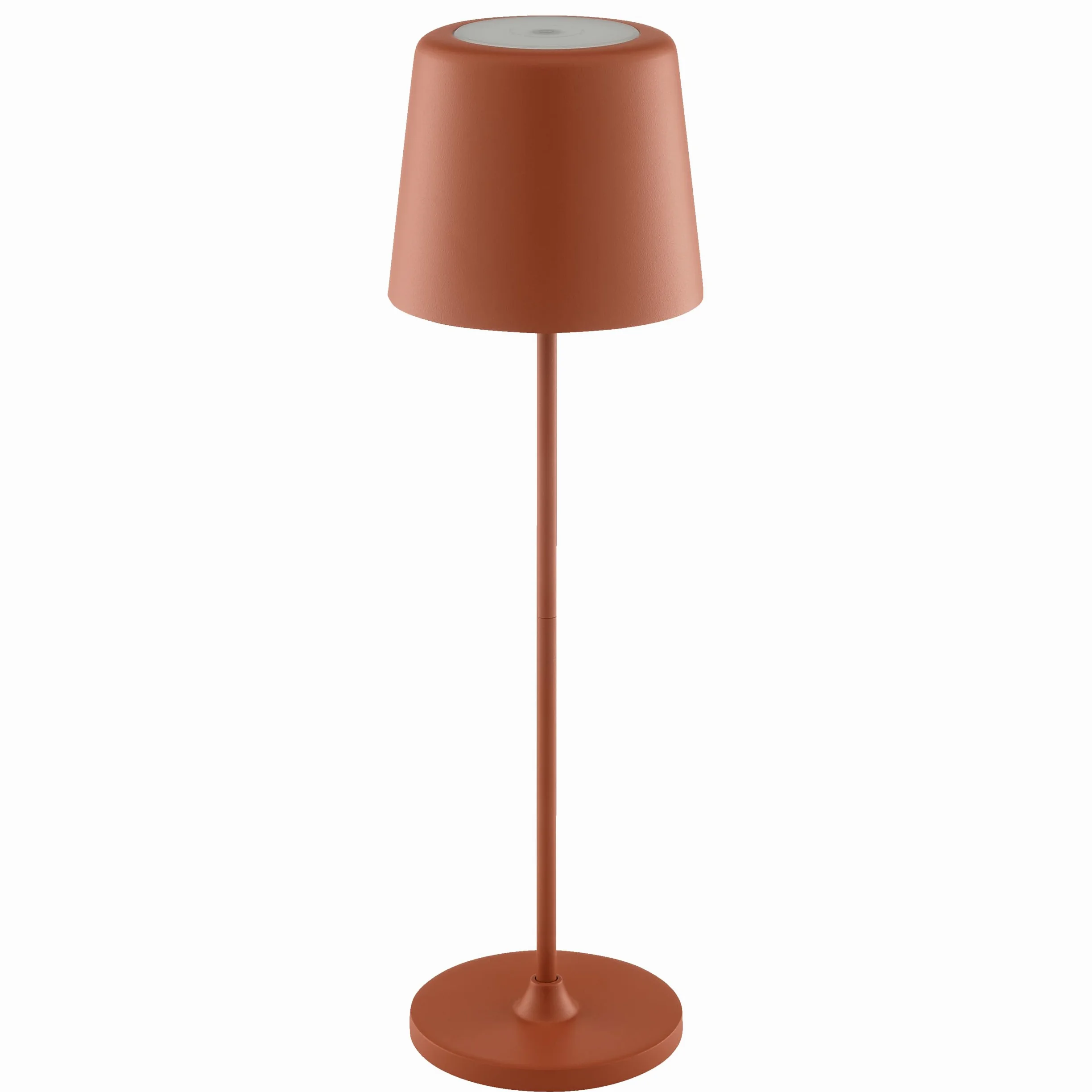 Lightbox Lampada da tavolo a LED per interni ed esterni, 37 cm/23 cm di altezza, Ø 10 cm | lampada da tavolo per esterni color terracotta con dimmer touch | mobile/wireless | ricaricabile tramite USB