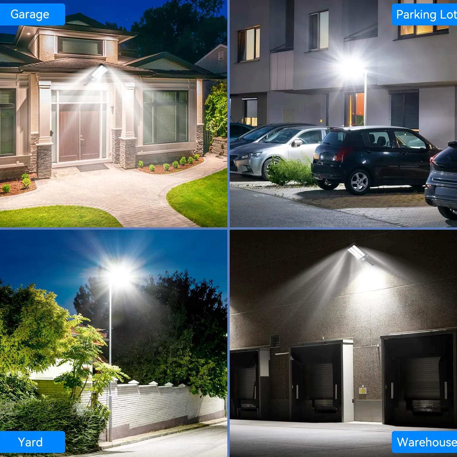 Adewalk 2200W Lampione Solare Led Esterno con Telecomando, IP66 Impermeabile Lampada Stradale Solare con Sensore di Movimento, 6500K Super Bright Lampioni da Giardino Esterno Solari per Garage Strada