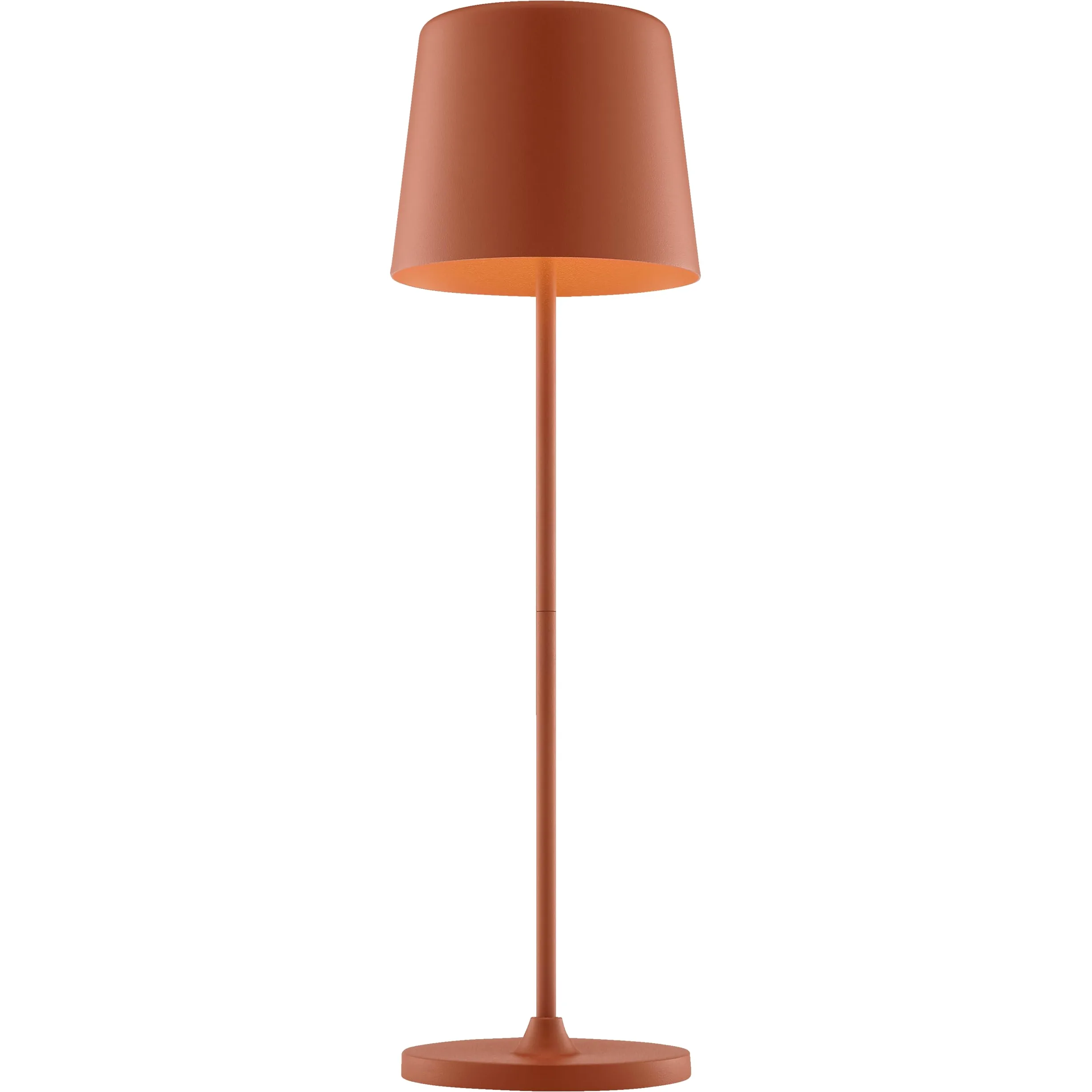 Lightbox Lampada da tavolo a LED per interni ed esterni, 37 cm/23 cm di altezza, Ø 10 cm | lampada da tavolo per esterni color terracotta con dimmer touch | mobile/wireless | ricaricabile tramite USB