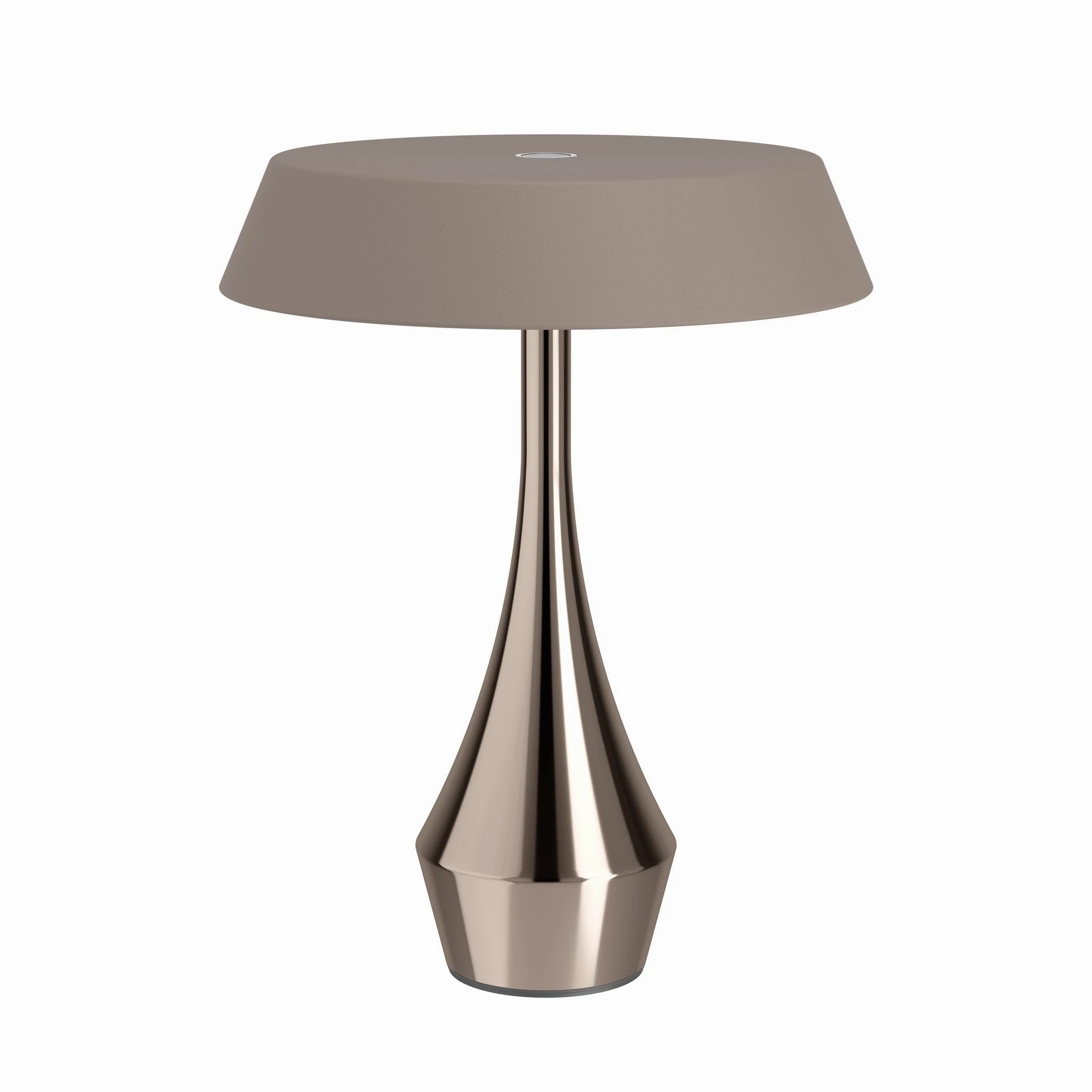 Eglo Lampada da tavolo LED senza fili Turcio, ricaricabile con batteria, touch dimmerabile, luce decorativa da esterno in metallo bronzato, IP44