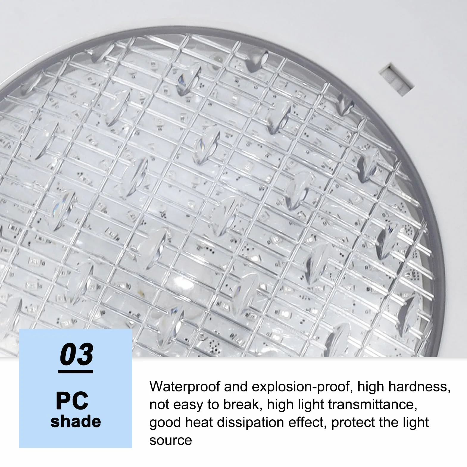 flexman Luce della Piscina, AC12V IP68 Luce Bianca Impermeabile di Illuminazione a LED, Luce Subacquea Montata a Parete per Acquari, Serbatoi di Pesce, Fontane, Stagno (35W)