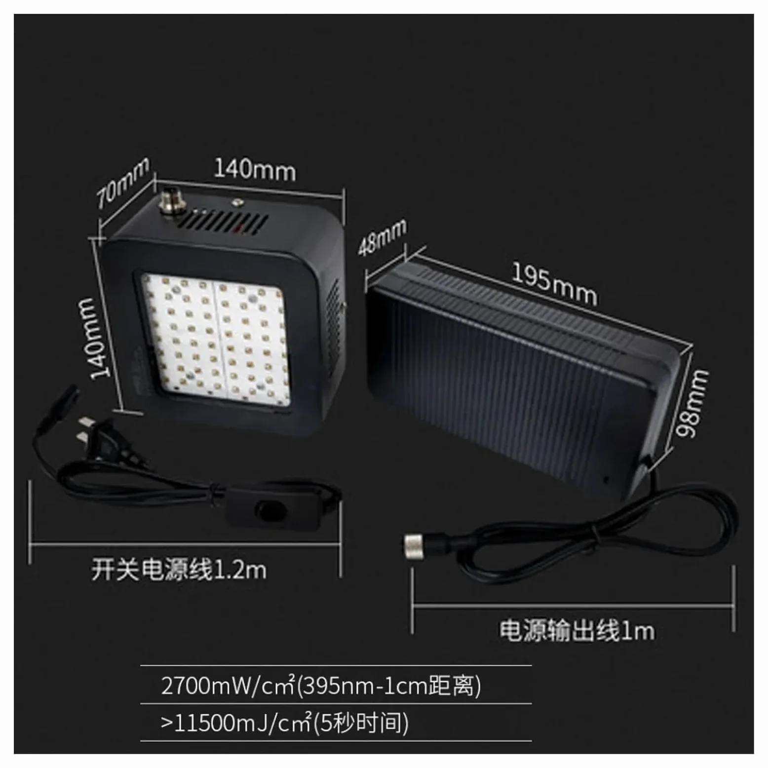 Luce Nera UV, Stampante 3D SLA/DLP ad alta resistenza Stampante 3D Lampada polimerizzante in resina UV Resina fotosensibile 405nm 365nm 395nm Resina UV per Festa Glow,Pittura,Acquario,Natale,Halloween