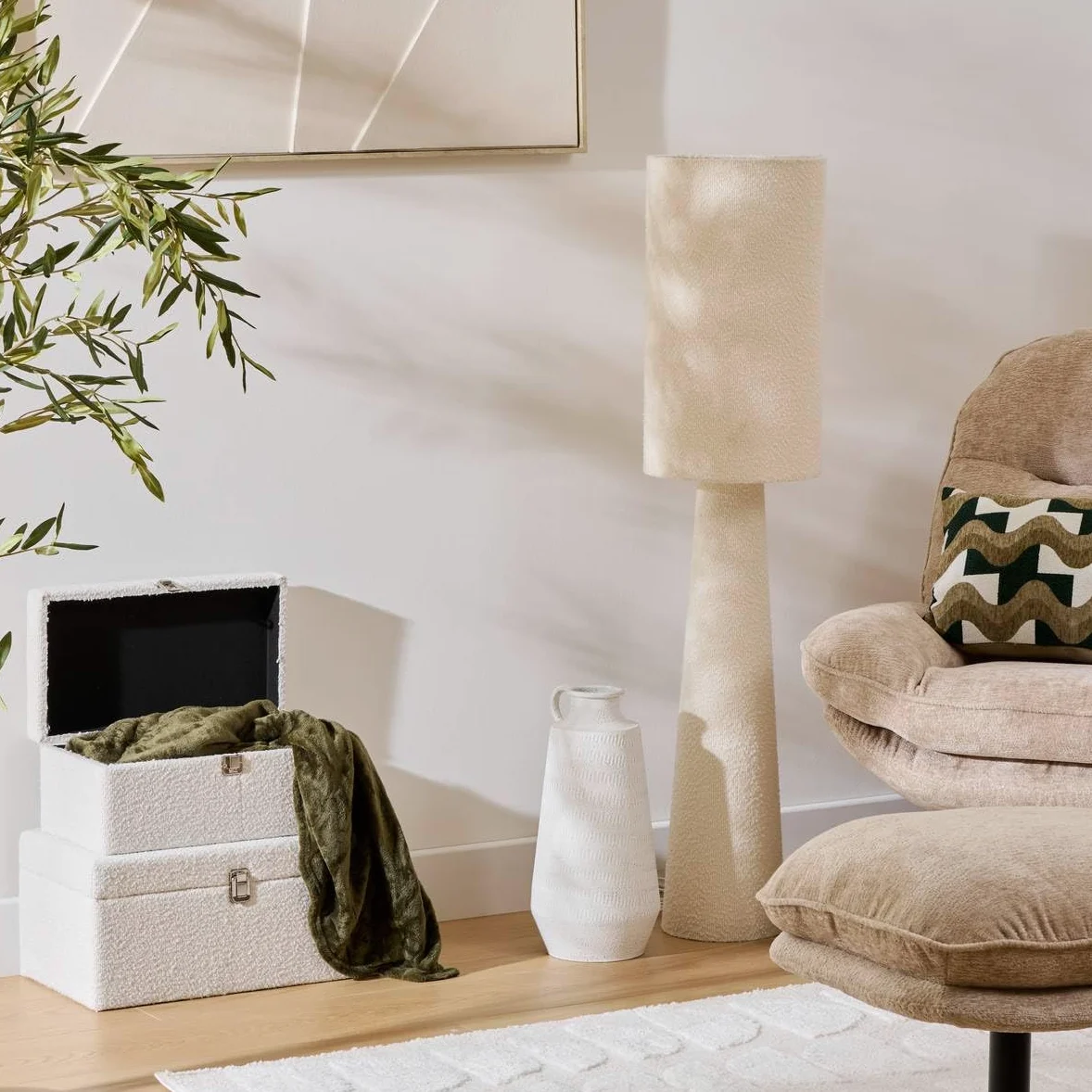 Atmosphera - Lampada da terra diritta settore solale bianco h124 cm