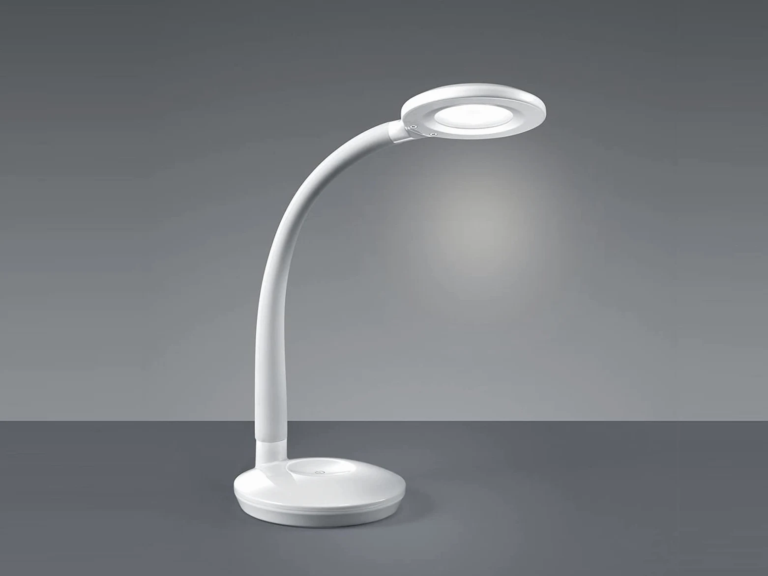 Reality R52721101 Cobra Lampada Tavolo, 1xSMD, 3 W LED, Bianco, 13x32x27 cm