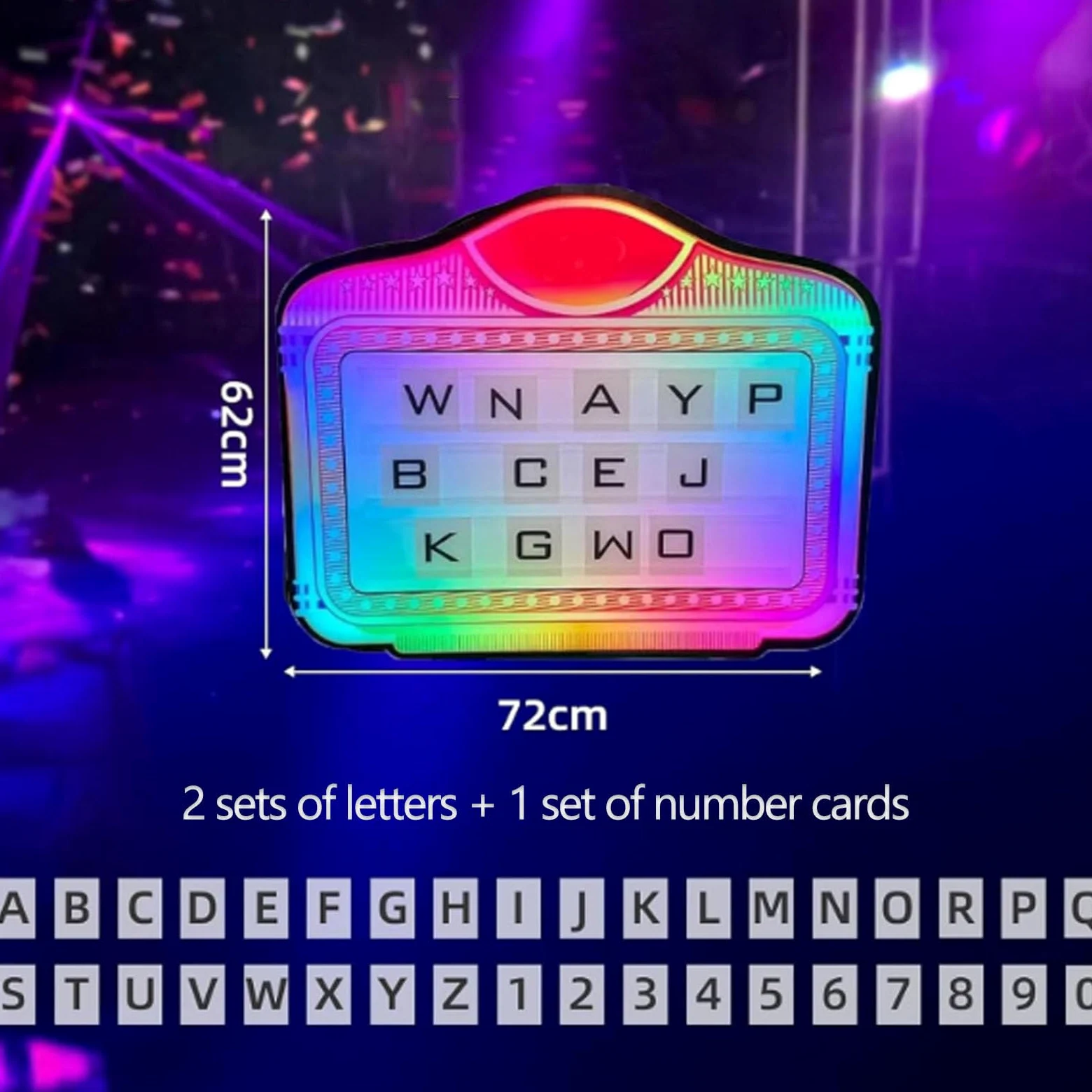 Espositore per bottiglie di vino con lettere a LED, cartellone per servizio VIP in discoteca, cartellone pubblicitario luminoso a colori, display LED luminoso portatile,Nologo