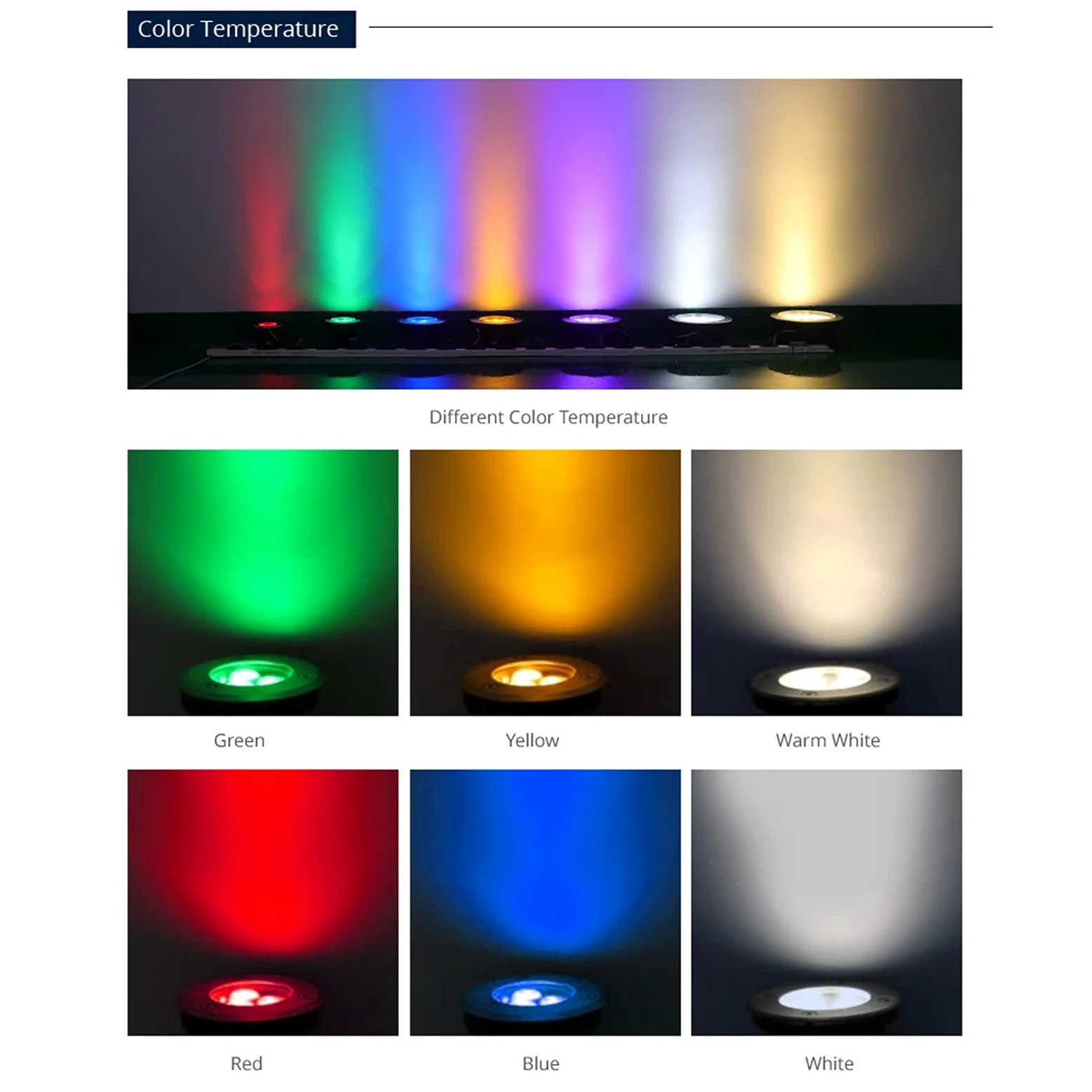 Luci di fontana subacquea LED 2Pack IP68 impermeabile 24V incorporato 3w luci piscina in acciaio inox (Natural)