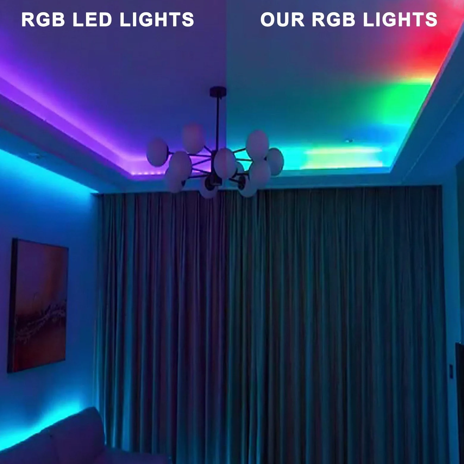 RGBIC ha condotto le luci per la TV, USB ha condotto le luci di striscia, 3ft/6.5ft/9.8ft/13ft/16.ft/24ft/32ft con le modalità multiple del telecomando adatte a camera da letto di TV(7.5m (bare board)