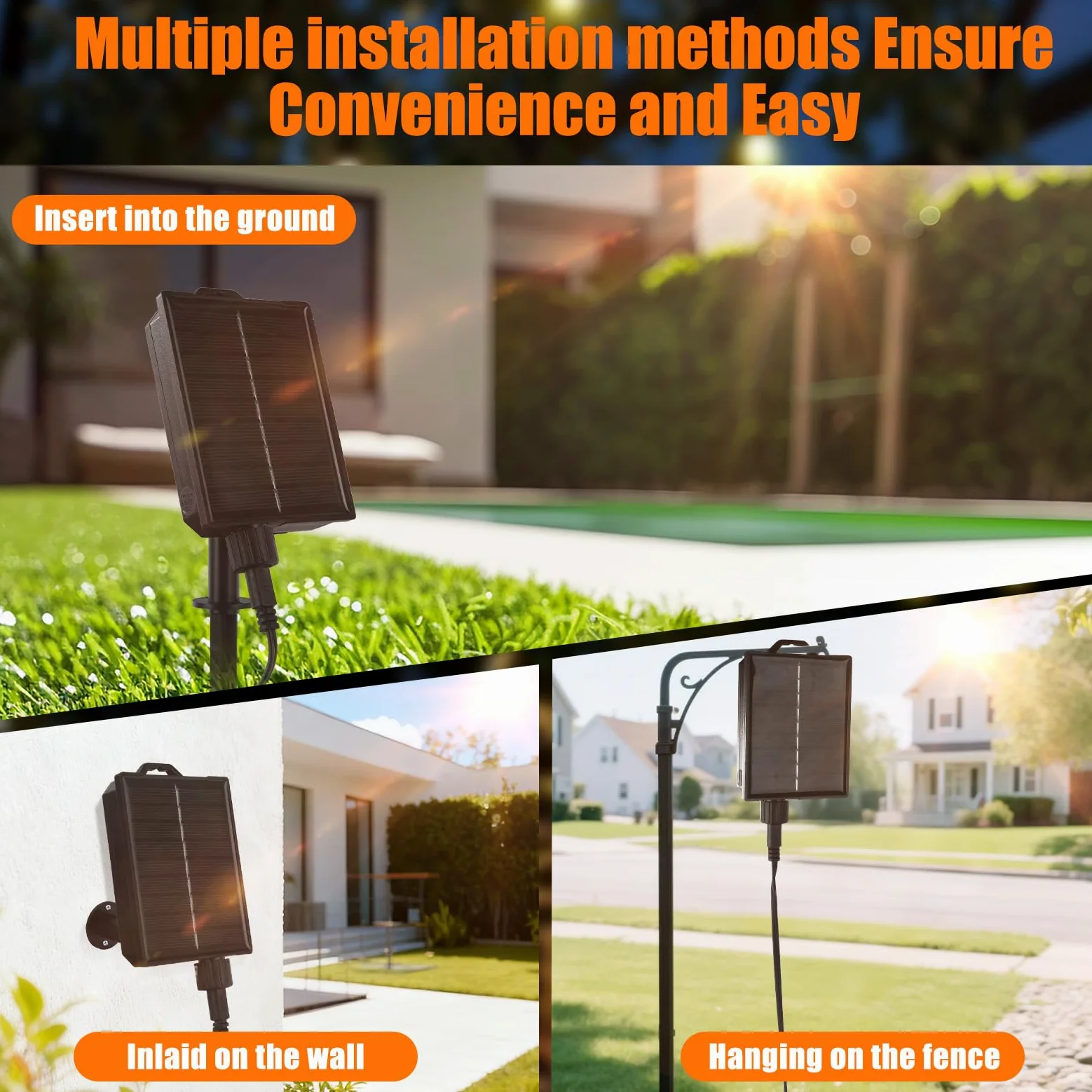 DGE Luci solari a festone per esterni, 25 m, impermeabili, con 8 modalità e 30 + 3 lampadine ST38, infrangibili, IP65, impermeabili, per esterni, gazebo, cortile, balcone, feste