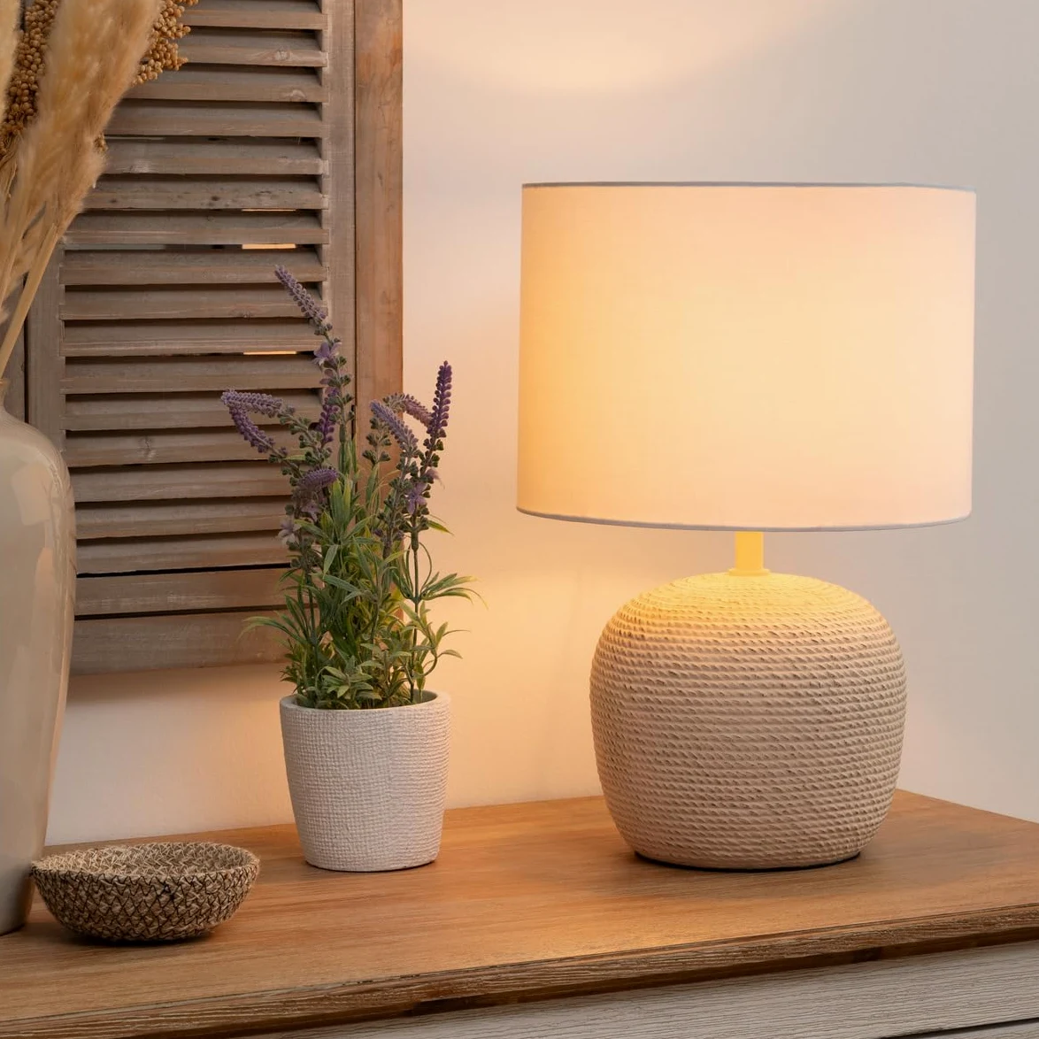 ATMOSPHERA CREATEUR D'INTERIEUR Lampada dritta Davia H40 cm, bianco