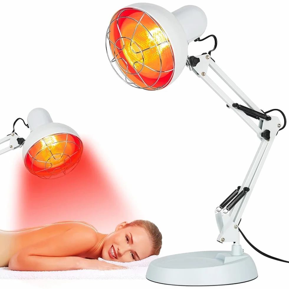 Cozion Lampada In-frarossi Riscaldante, 100W Lampada a In-frarossi Termica a Raggi In-frarossi Lampadas Luce Rossa per Uso Domestico