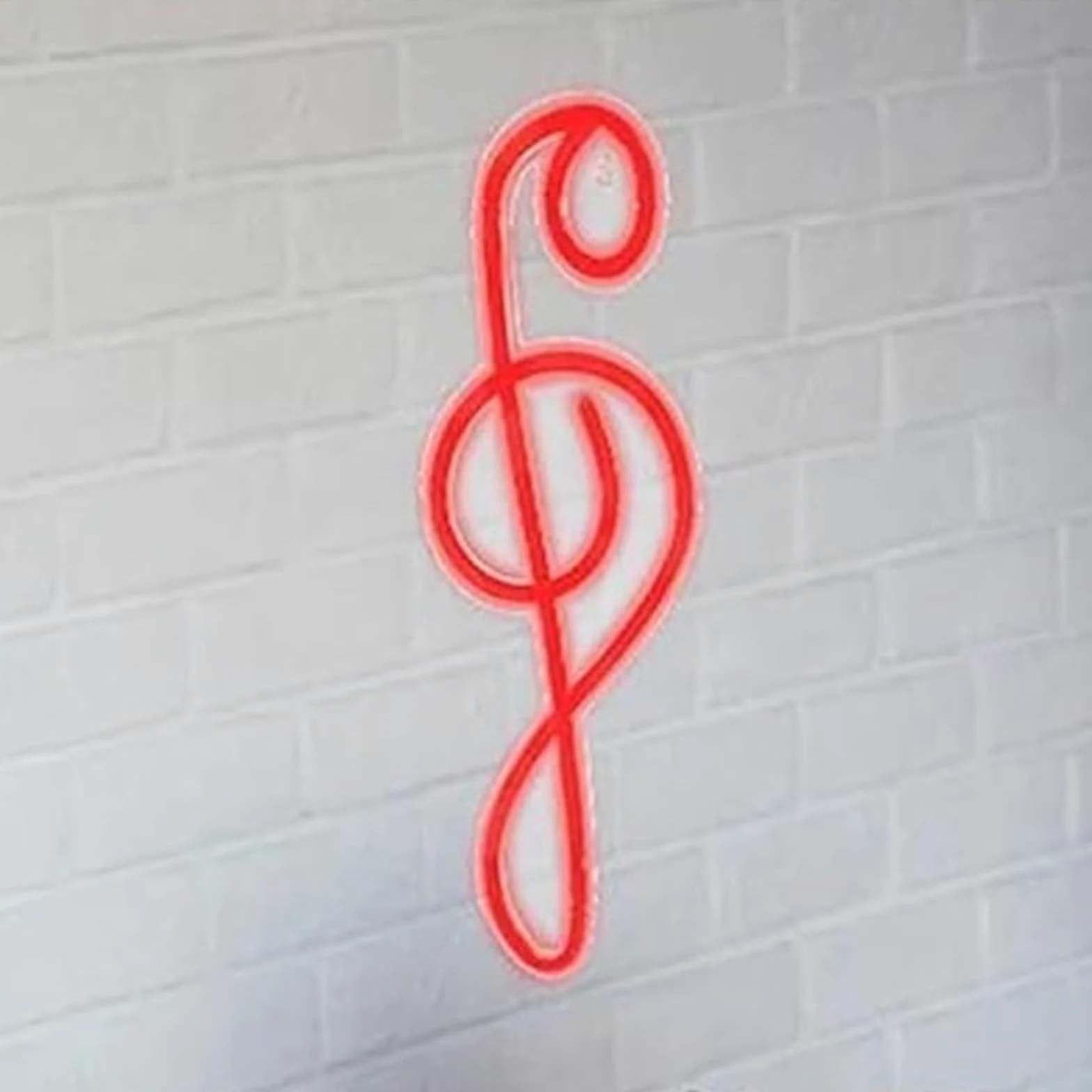 Neon Lampada da parete a LED con insegna al neon a forma di nota musicale per la decorazione di negozi e feste in camera da letto