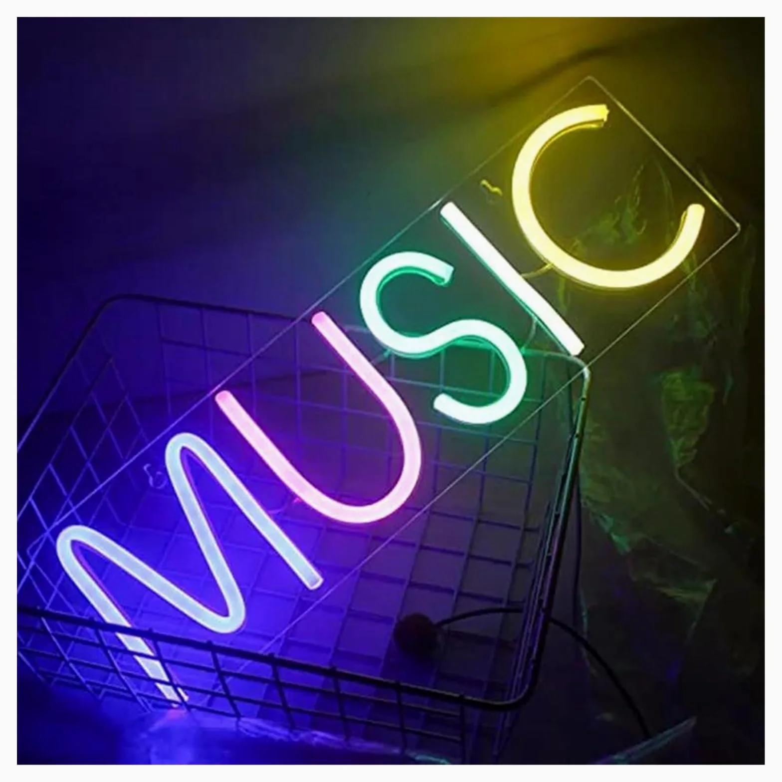 Insegna al Neon LED Musica Insegna Al Neon Personalizzata Led Matrimonio Casa Camera Festa Di Compleanno Bar Negozio Decorazione Decorazione Della Parete