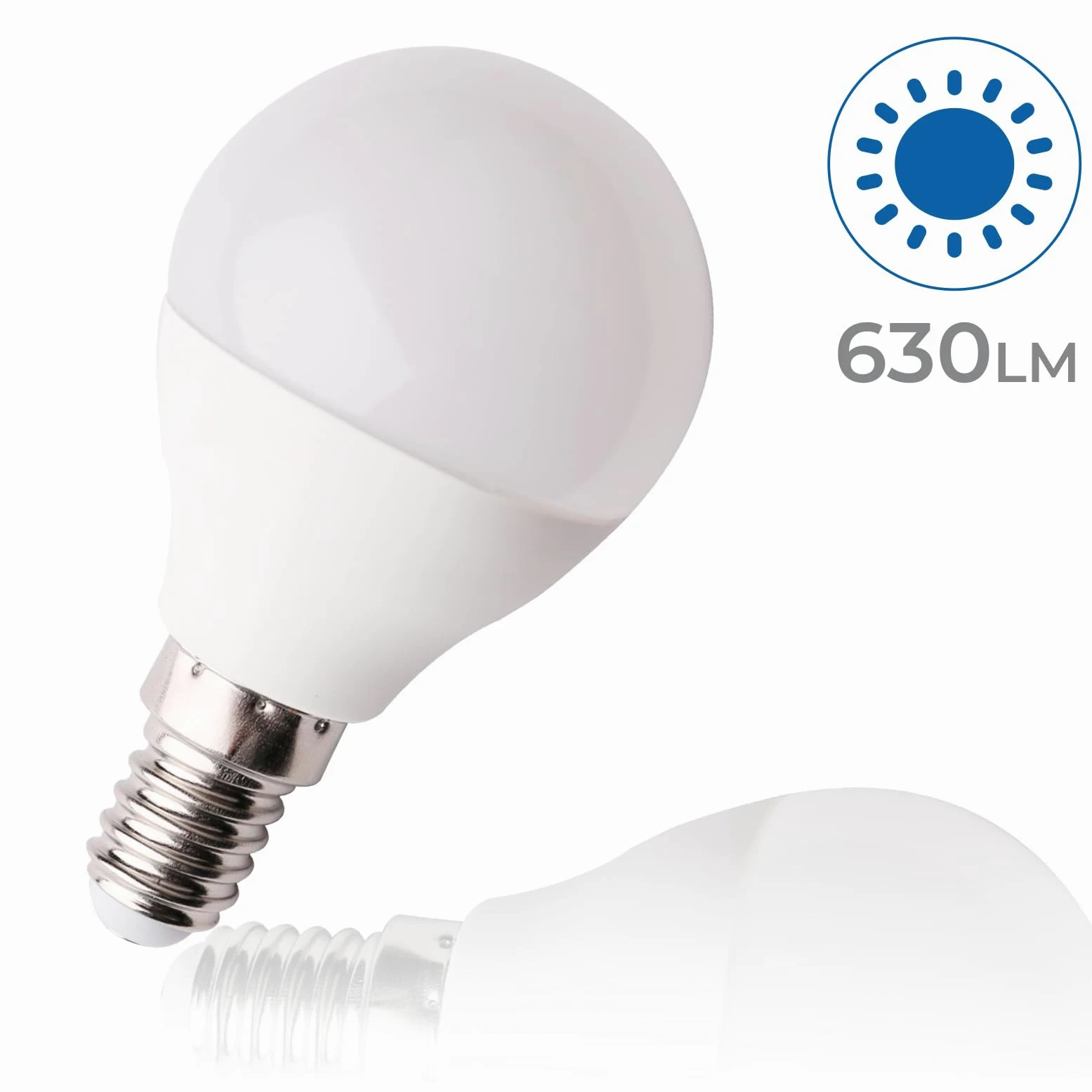 LED ATOMANT 100x Lampadina LED E14 G45 7W Bianco Freddo 630lm | Attacco piccolo