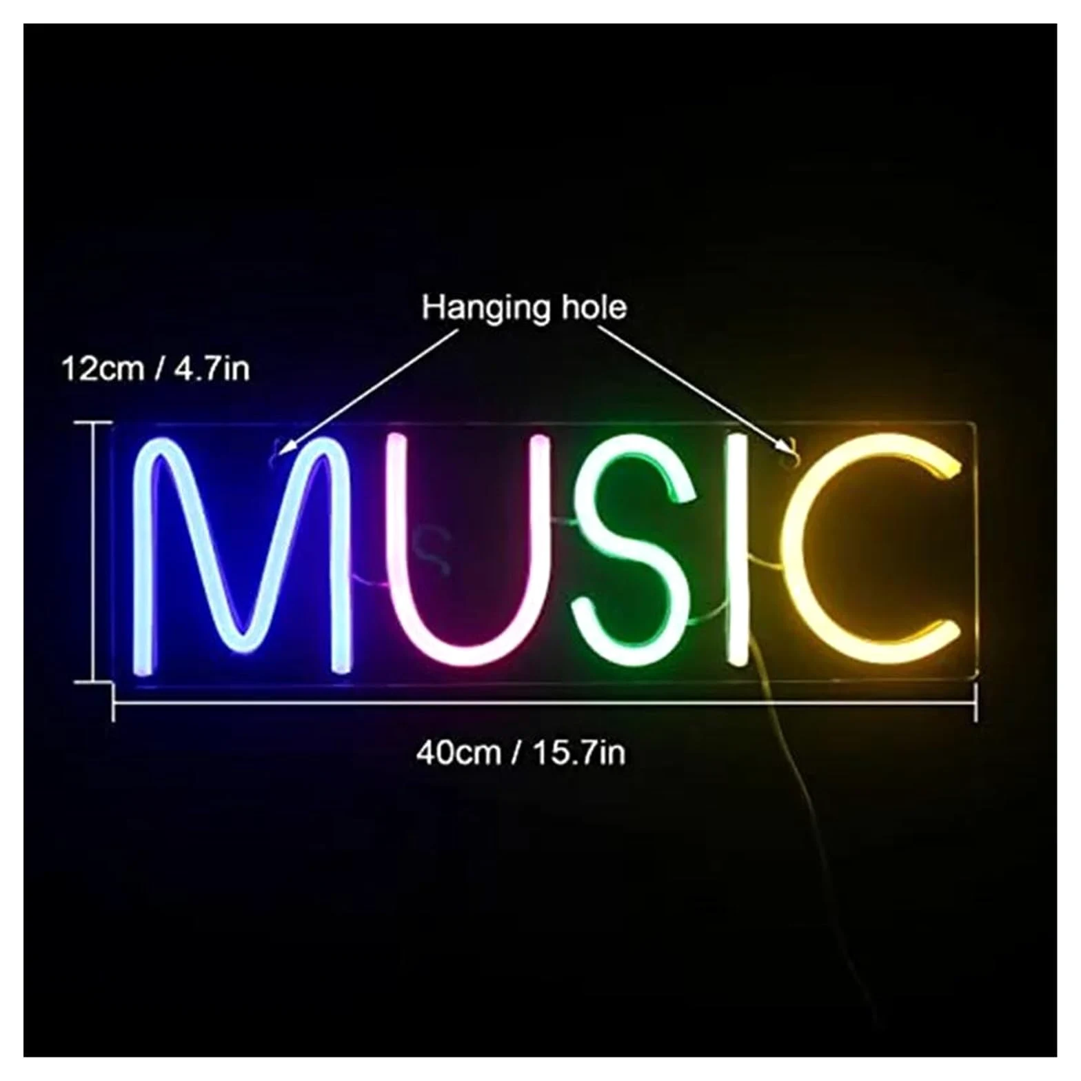Insegna al Neon LED Musica Insegna Al Neon Personalizzata Led Matrimonio Casa Camera Festa Di Compleanno Bar Negozio Decorazione Decorazione Della Parete