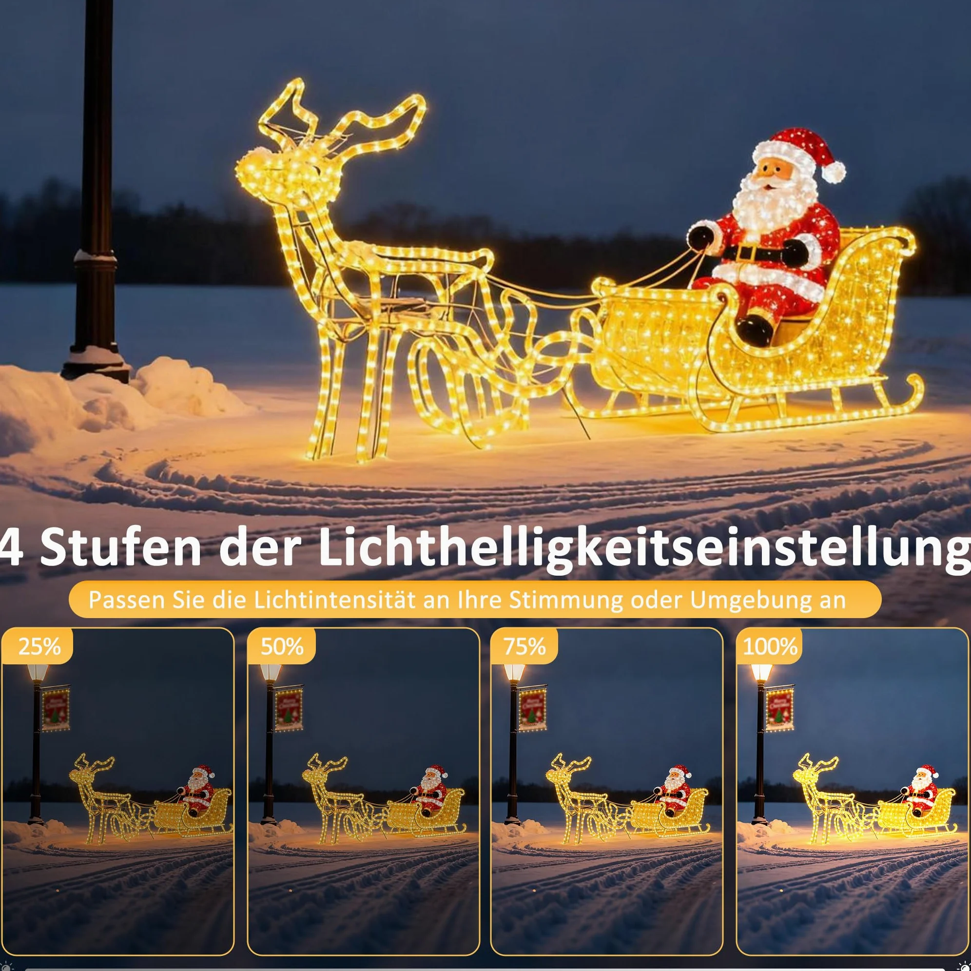 YRHome 20 m, 200 LED, tubo luminoso con spina, tubo esterno con timer, 8 modalità e dimmerabile, IP44, impermeabile, luce decorativa bianca calda, per interni, feste, Natale, giardino, terrazza
