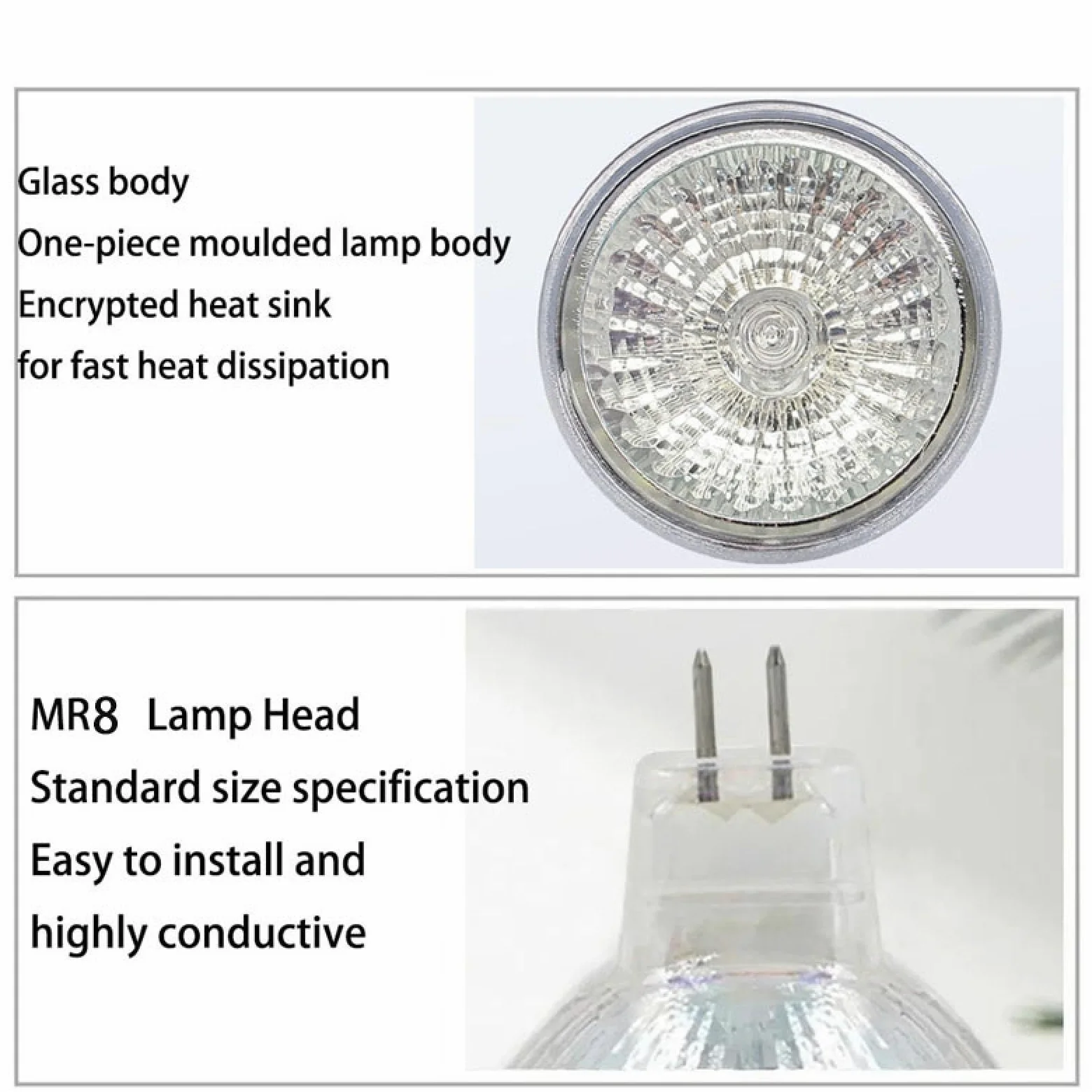 Lampadine Alogene Mr8 6V 5W Riflettore Alogene Faretti MR8 6V 10W Faretto Alogeno Lampadina G4 Bi-Pin Base Spotlight Per Strumenti Meccanici A Bassa Tensione 10Pc 20W