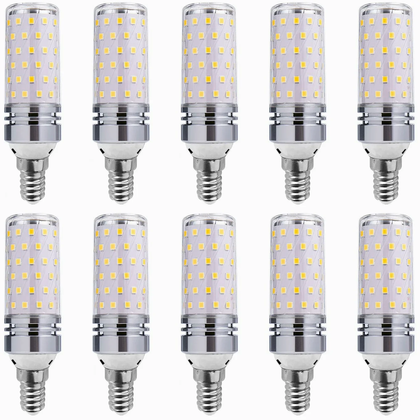 RYTM (Confezione da 10) Lampadine a LED, Lampadina a mais con base E14, Lampadine a LED Edison 16W 1100LM 160 Watt equivalenti, 3000K 4000K 6000K Non dimmerabile CA 85 V ~ 265 V