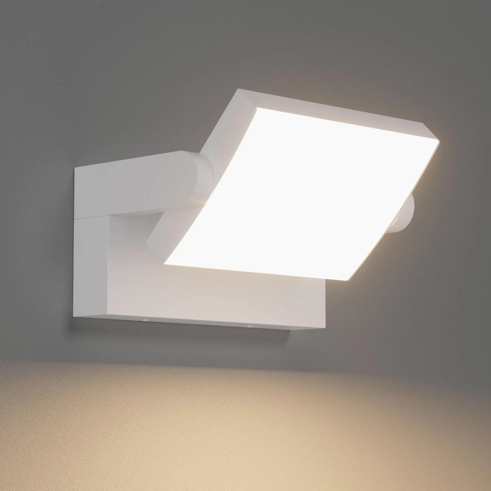 Klighten 24W Lampade da Parete LED Esterno Interno IP65, Lampade Esterno Orientabile Applique Moderno da Parete in Alluminio per Corridoio Ingresso Giardini, Bianco Caldo 2700K-3000K, Bianca