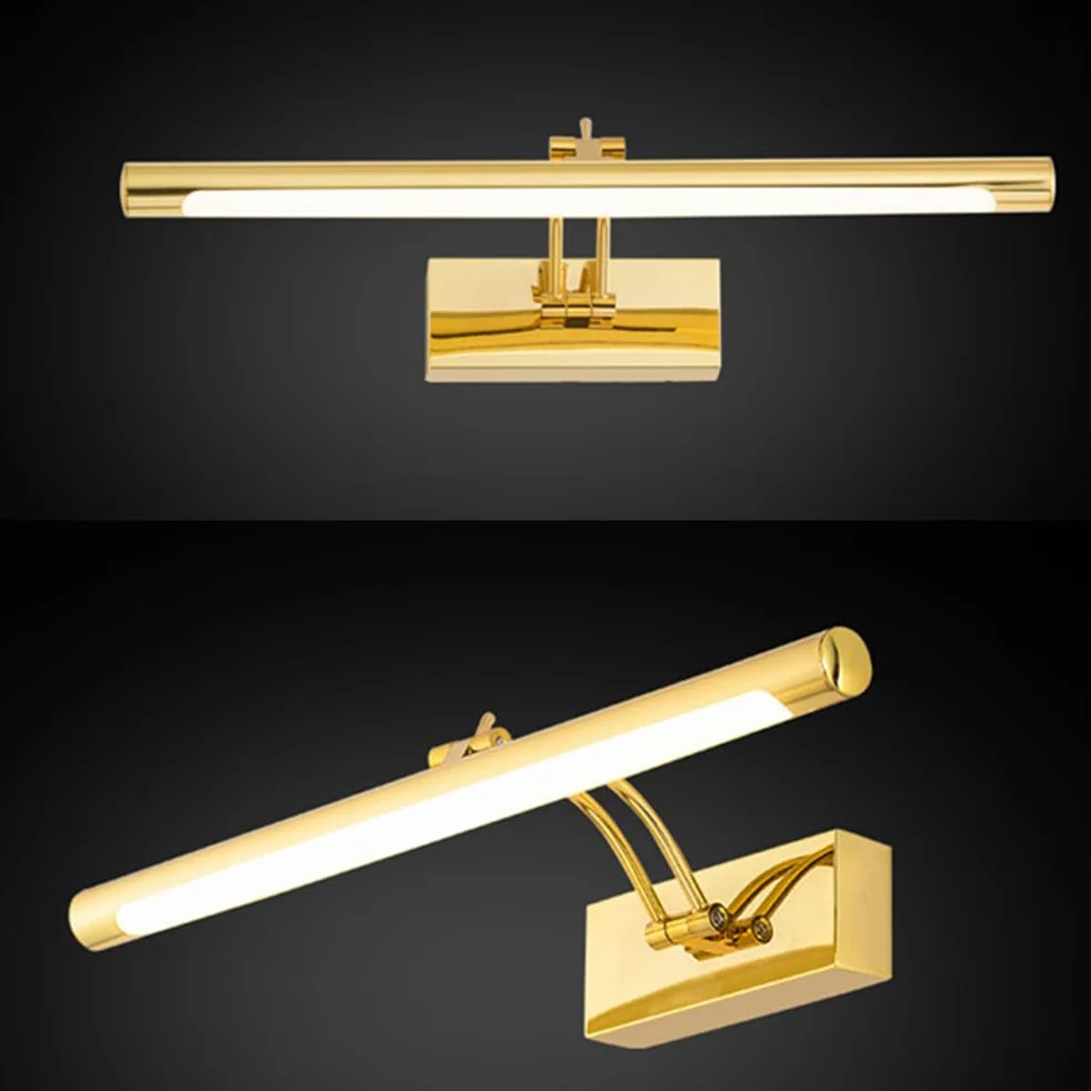 DOITOOL Luci Per Toeletta Da Bagno Per Accessori Per Illuminazione Da Bagno 15. Luci Da 7 Pollici Su Specchio (Oro Da 9W)