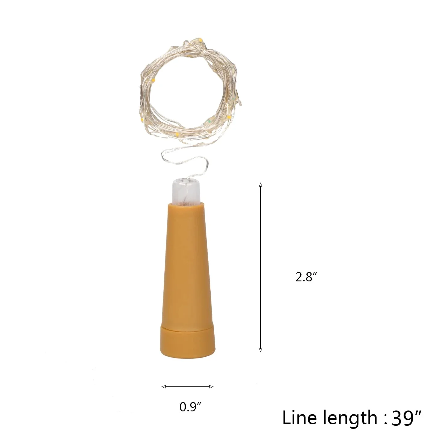 6pcs luci a Stringa a LED con Sughero AAA alimentate a Batteria, Colori Lampeggianti luci per Bottiglie di Ricambio Decorare Camera da Letto Bar Party (1 m/10 luci)