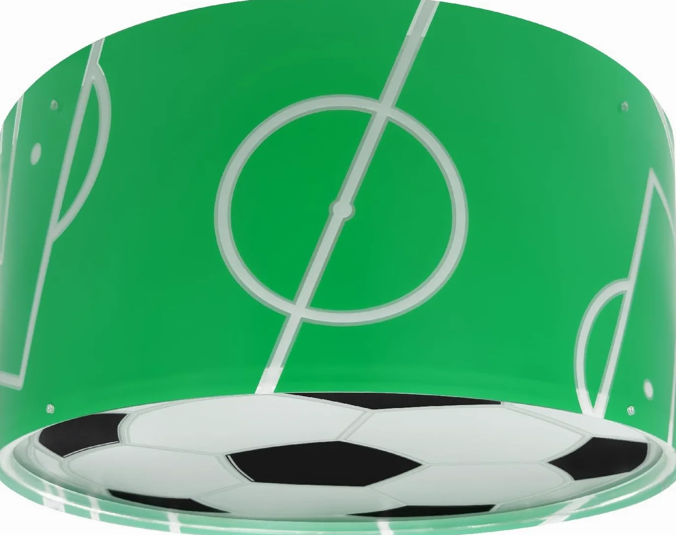 Plafoniera per bambini Dalber Football, Pallone da calcio, Sport, plafoniere per bambini, 41736M, E27-2 x 15W, verde