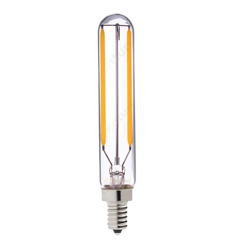 YSJX Lighting, Confezione da 50, Lampada LED a filamento lungo AC220V E14 1W/2W C7/T20 Lampadina piccola Sorgente luminosa Lampadina for lampadario a LED Lampadine per la casa(T20L 2W warm 2700K)