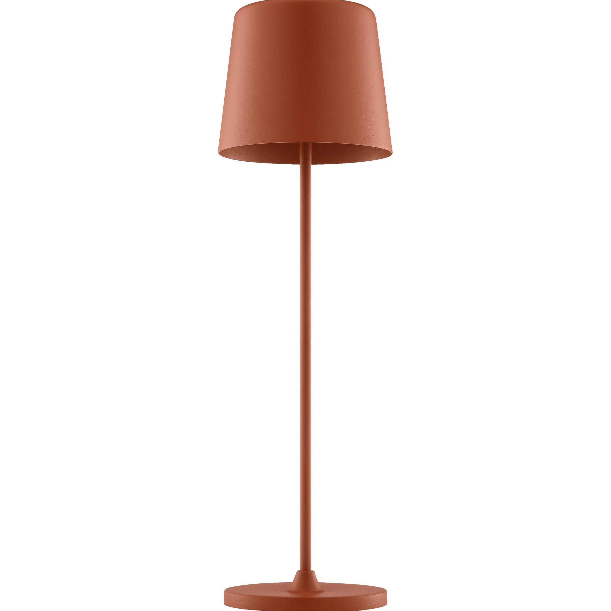 Lightbox Lampada da tavolo a LED per interni ed esterni, 37 cm/23 cm di altezza, Ø 10 cm | lampada da tavolo per esterni color terracotta con dimmer touch | mobile/wireless | ricaricabile tramite USB