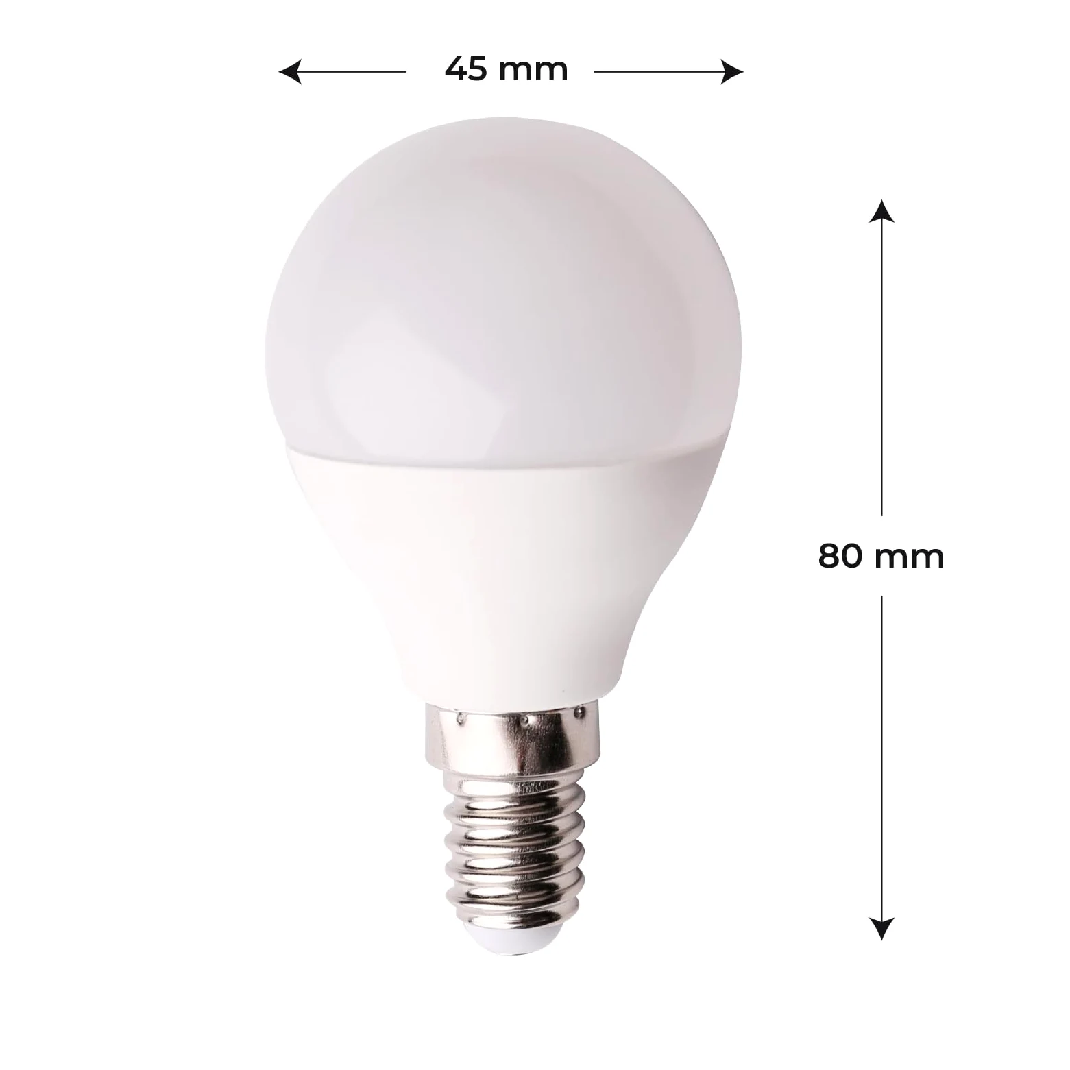 LED ATOMANT 100x Lampadina LED E14 G45 7W Bianco Freddo 630lm | Attacco piccolo