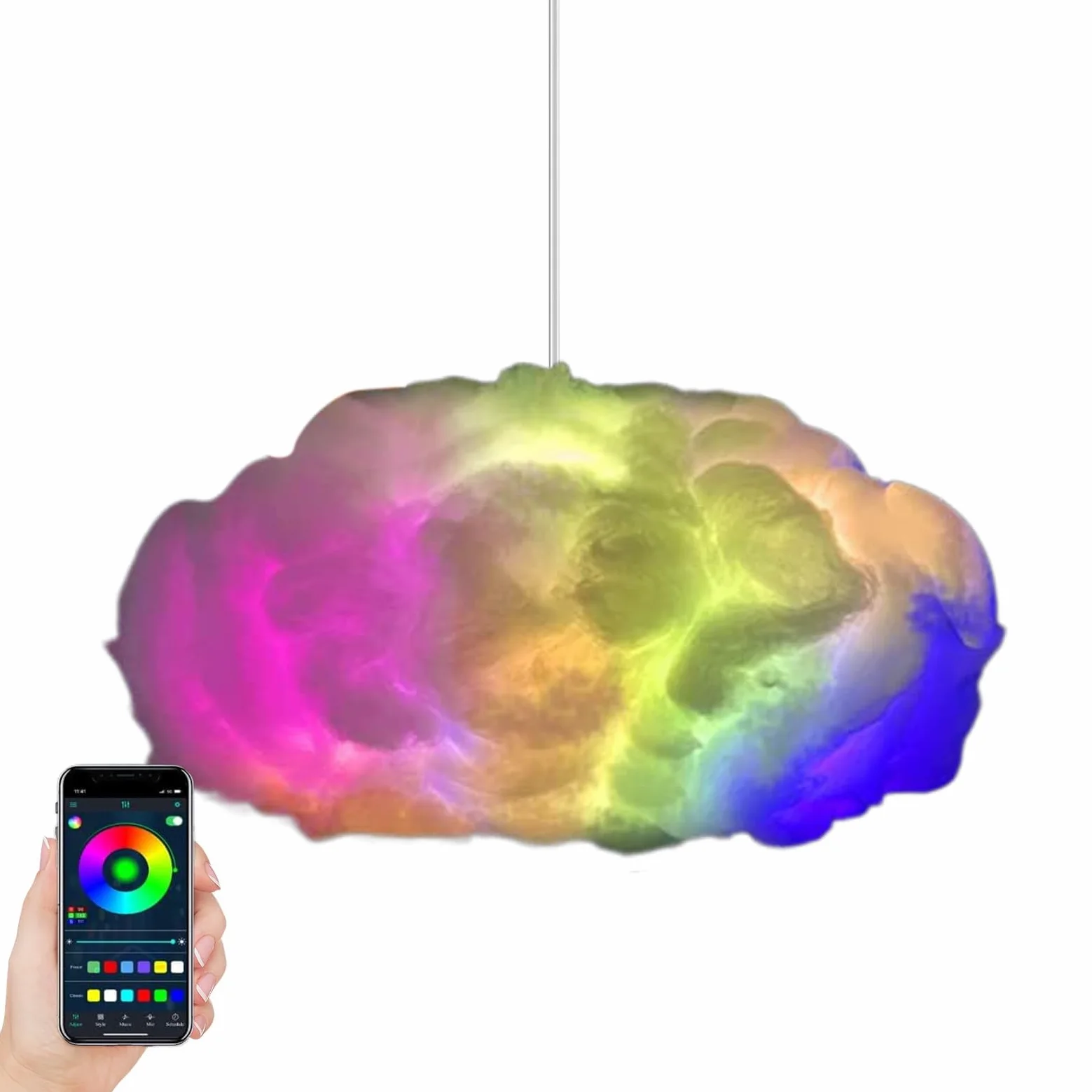 Lampada da Tavolo con luci notturne Smart Cloud, soffitto della Camera da Letto, Decorazione Galleggiante a Forma di Cartone Animato, Decorazione Multifunzionale per cameretta dei