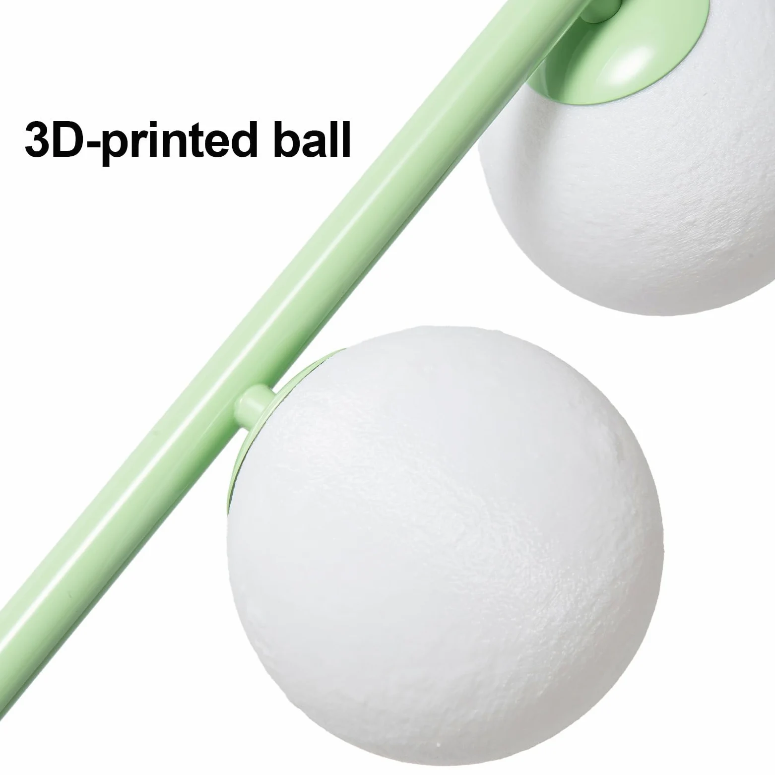 Alpinaluz Lampada da Terra Verde Moderna con 5 Sfere Luna 3D in ABS Stampate, Base in Ferro Robusta, 5 Portalampada G9 per Illuminazione Soffusa e Design Nordico Elegante per Soggiorno e Camera da